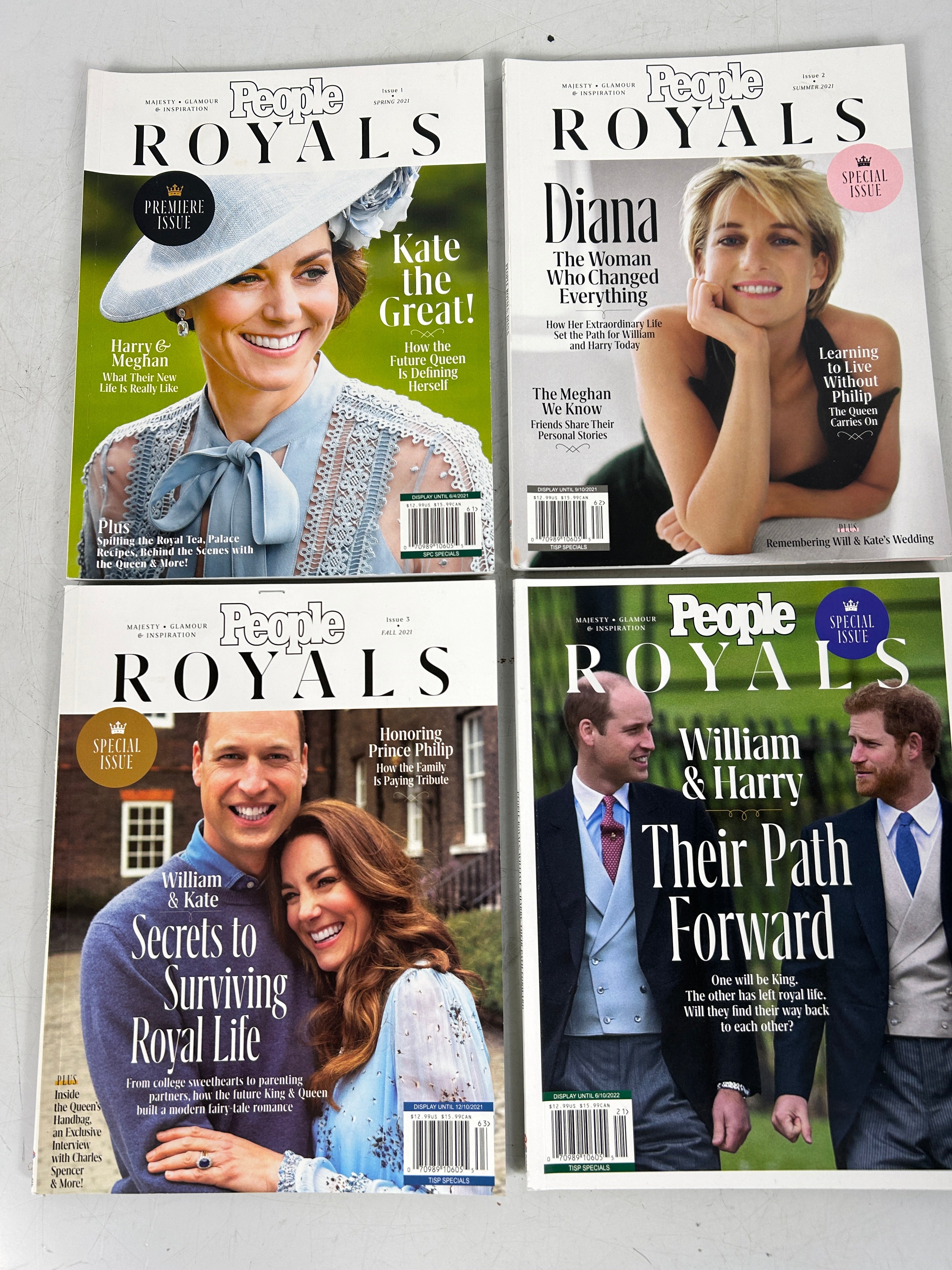 Lot of 4  People Royals Issues 1-3, 2021, Issue 1, 2022