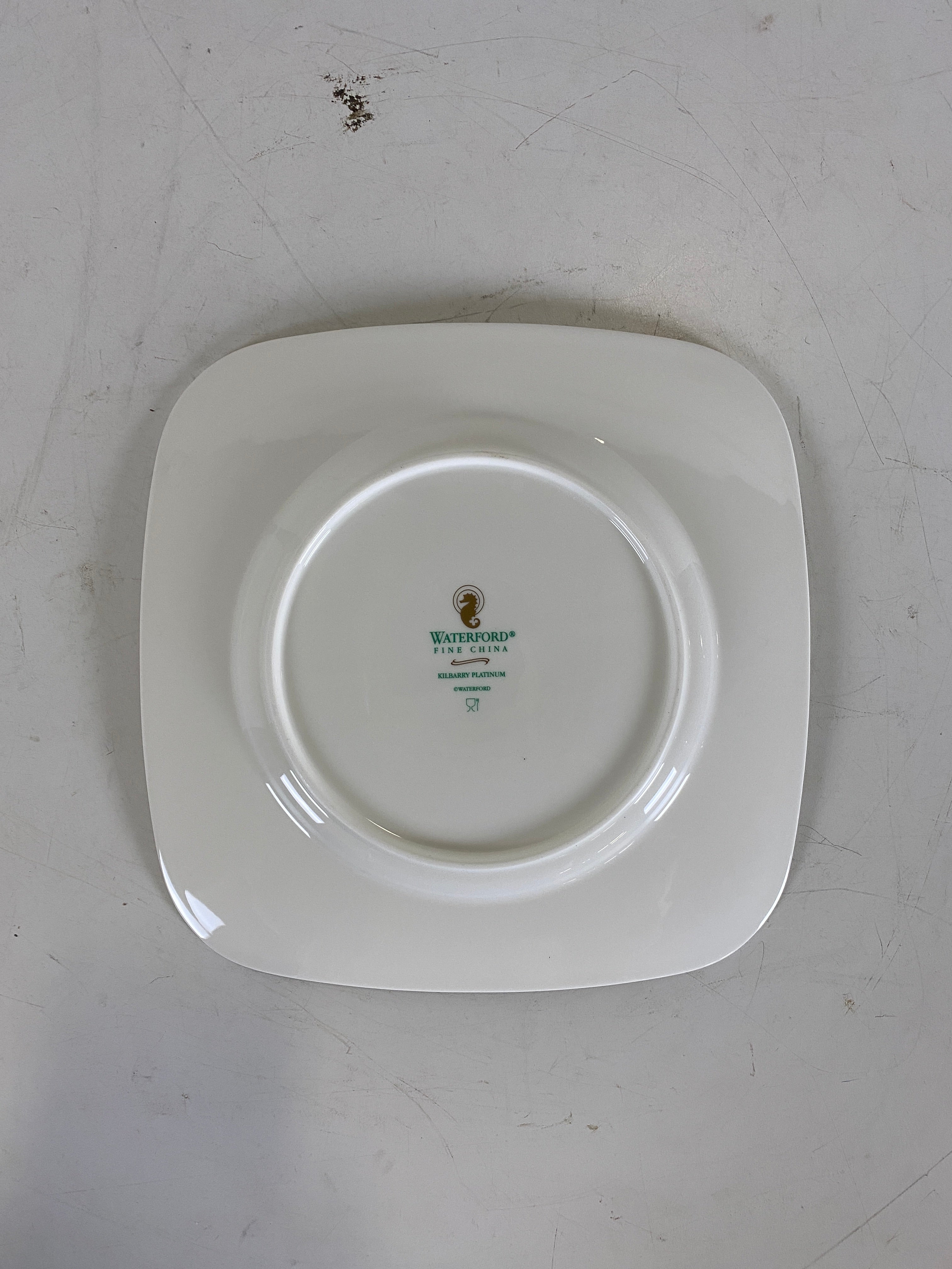 Waterford Kilbarry Platinum 9" Square Accent Plate