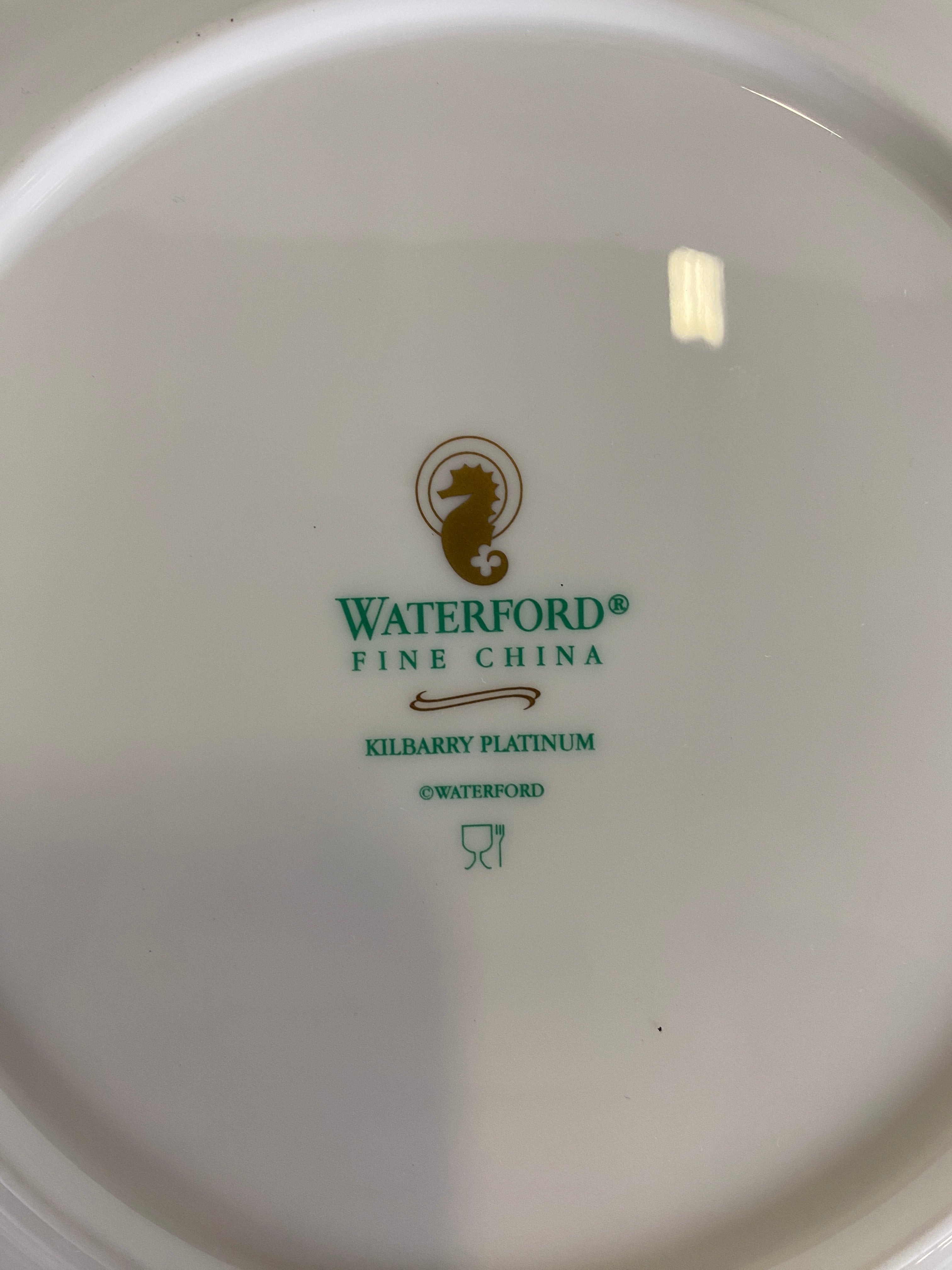 Waterford Kilbarry Platinum 9" Square Accent Plate