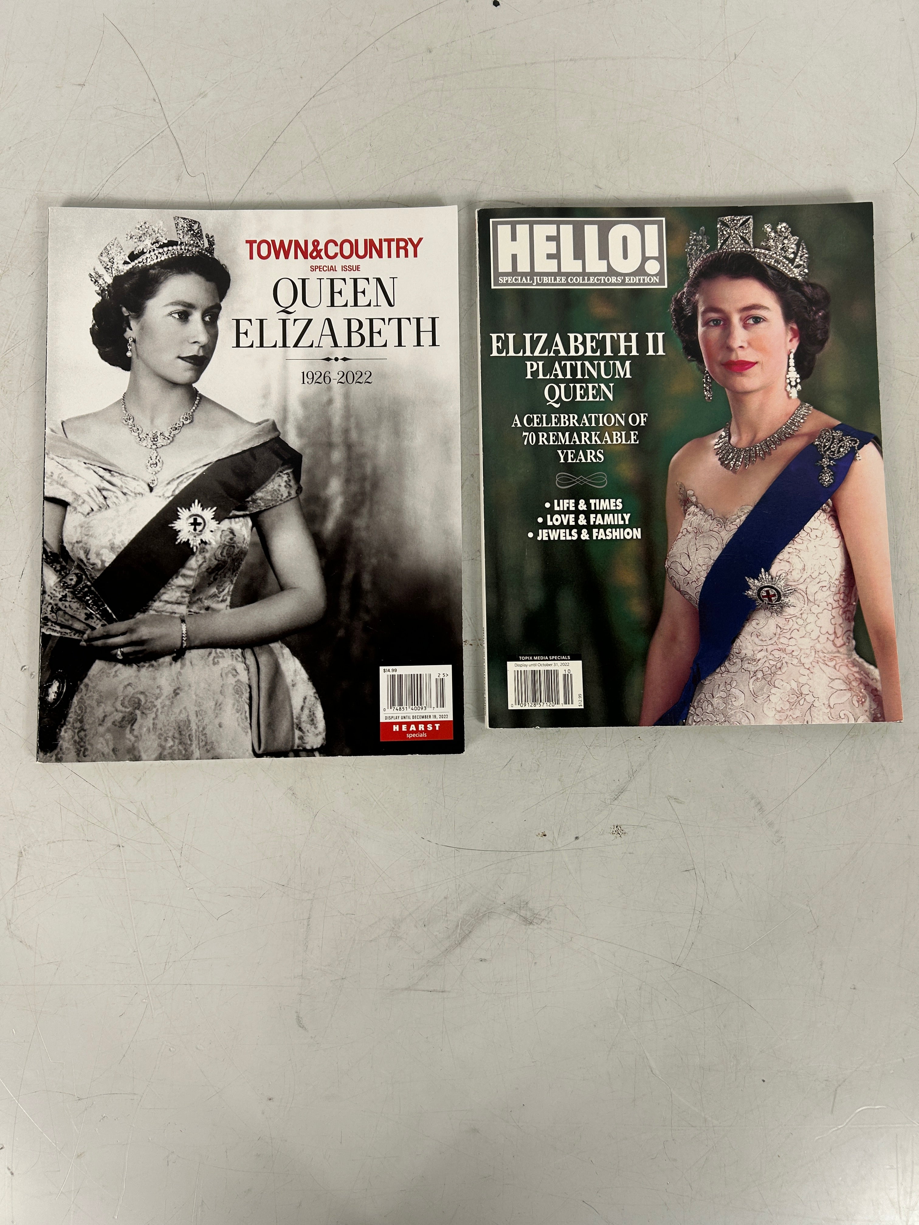 Lot of 2 Queen Elizabeth Memorial Magazines 2022