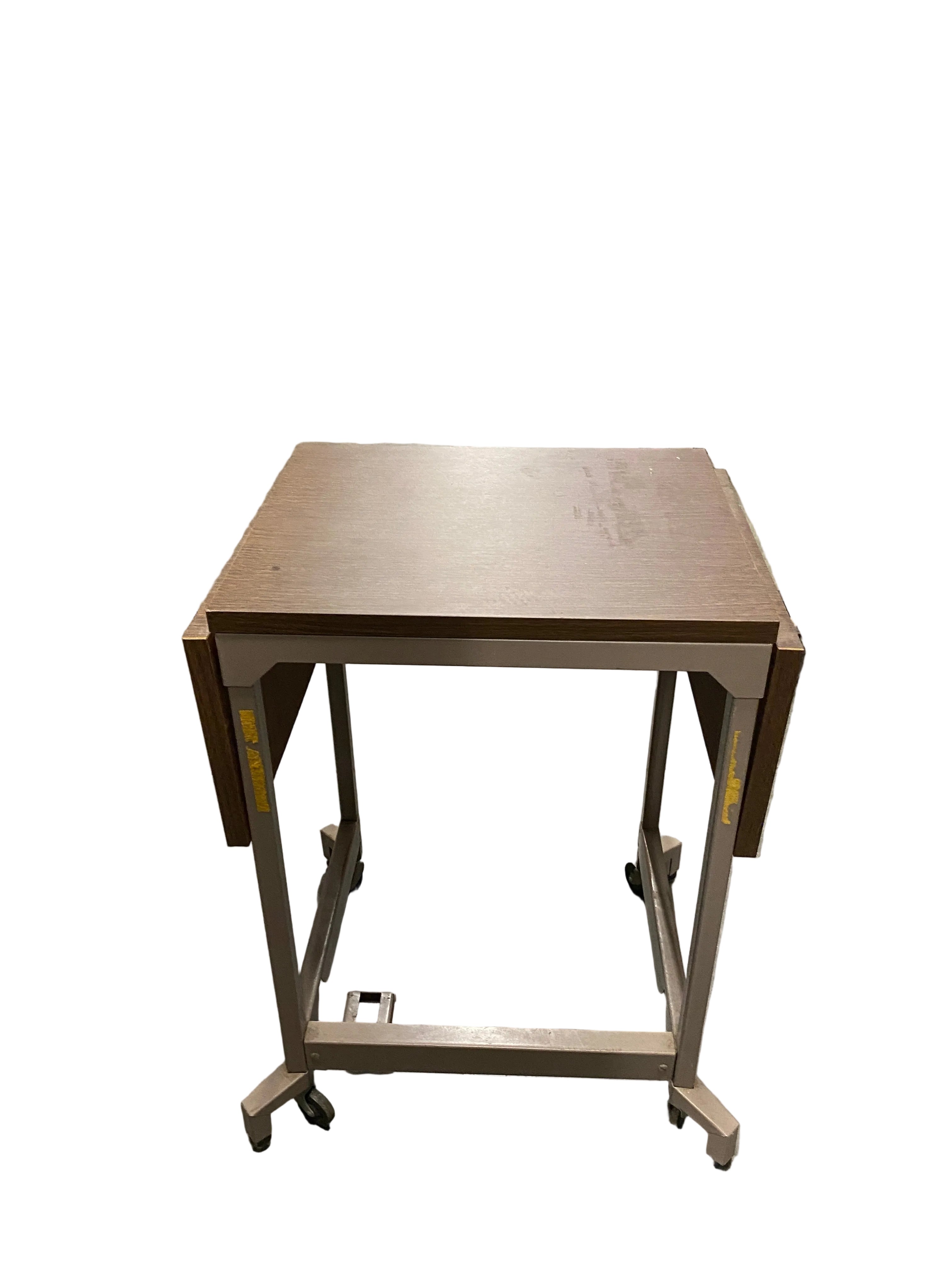 Extendable Dark Oak Table With Wheels
