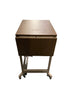 Extendable Dark Oak Table With Wheels