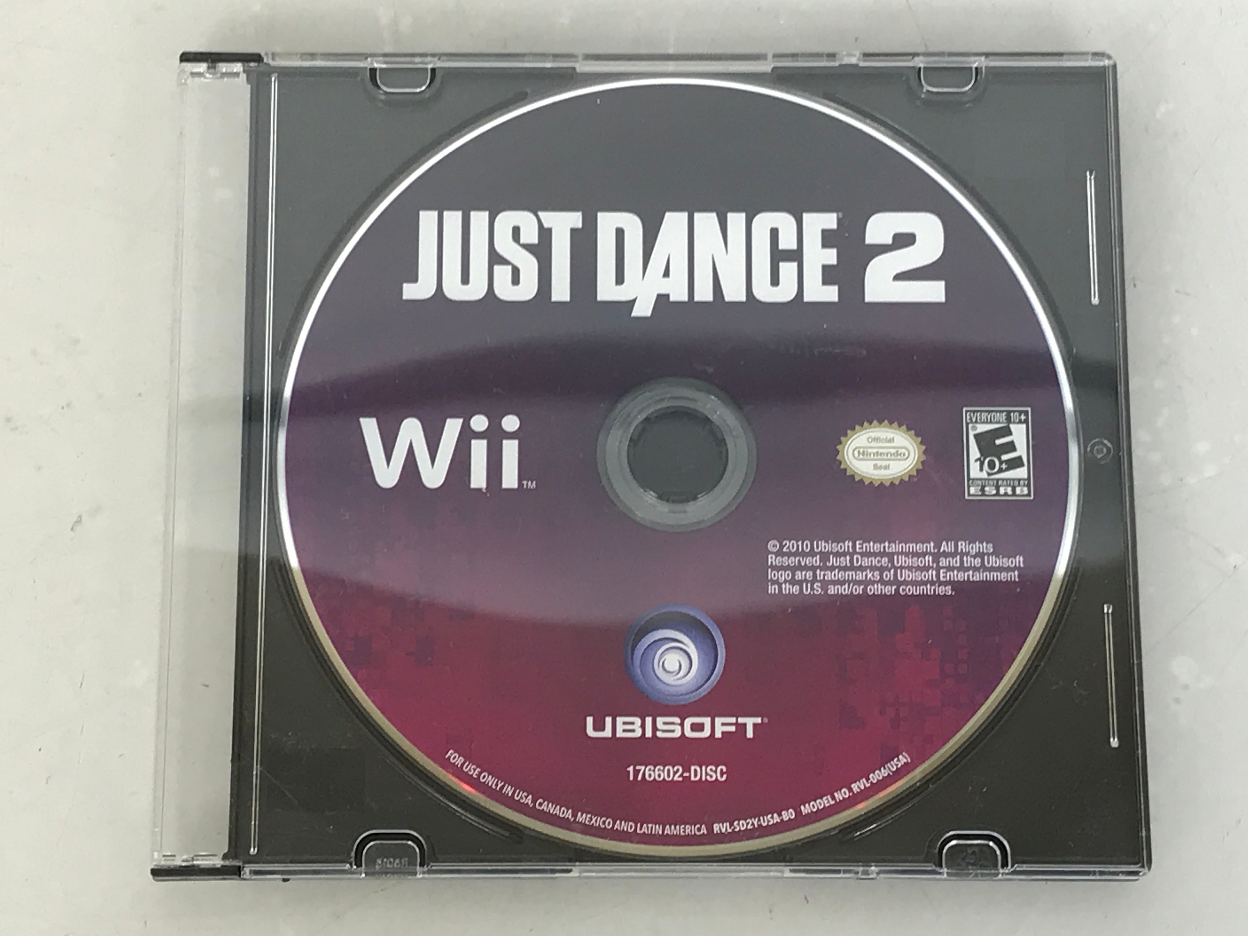 Nintendo Wii Just Dance 2 (Nintendo Wii, 2010) Disc Only