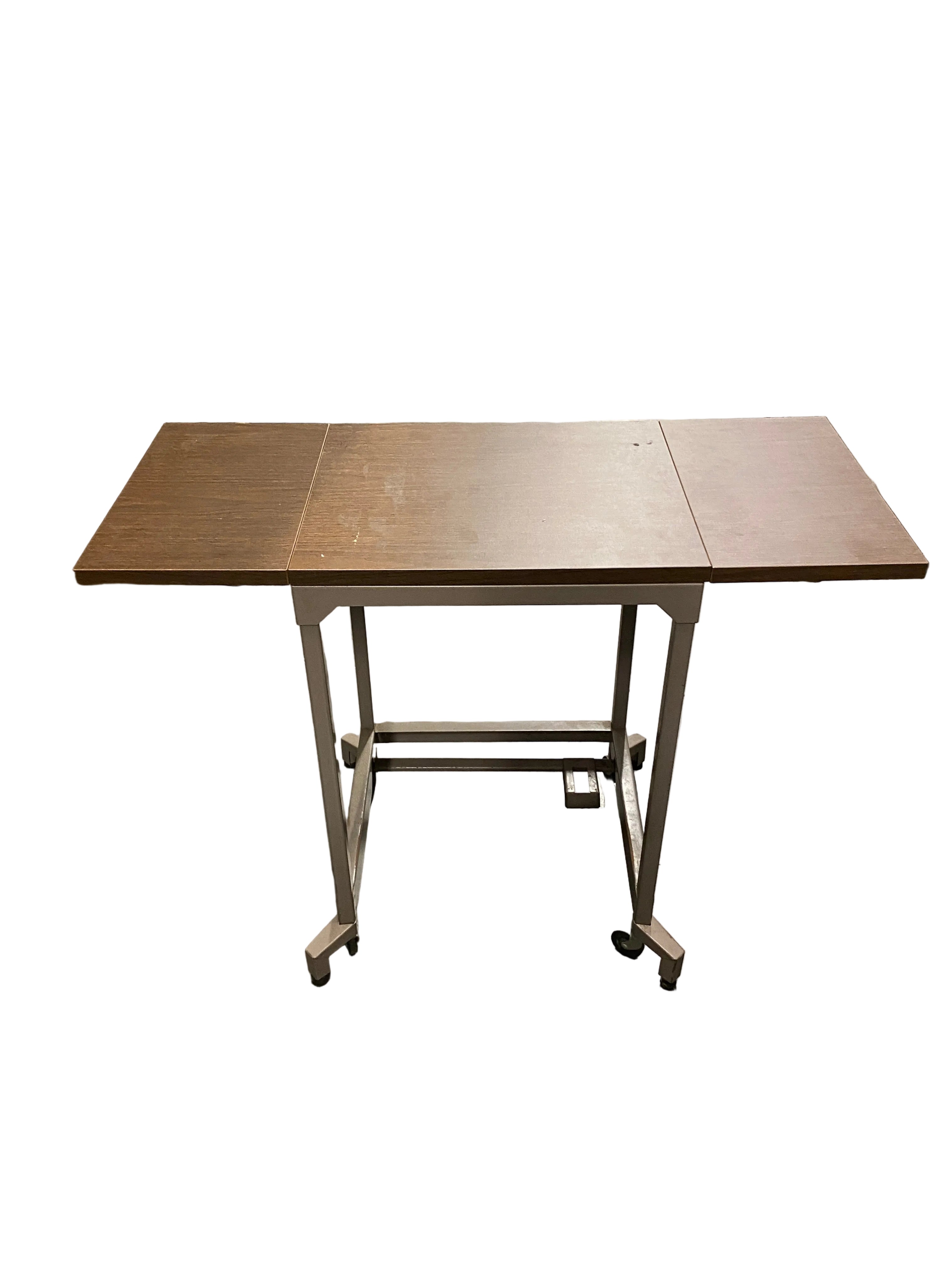 Extendable Dark Oak Table With Wheels