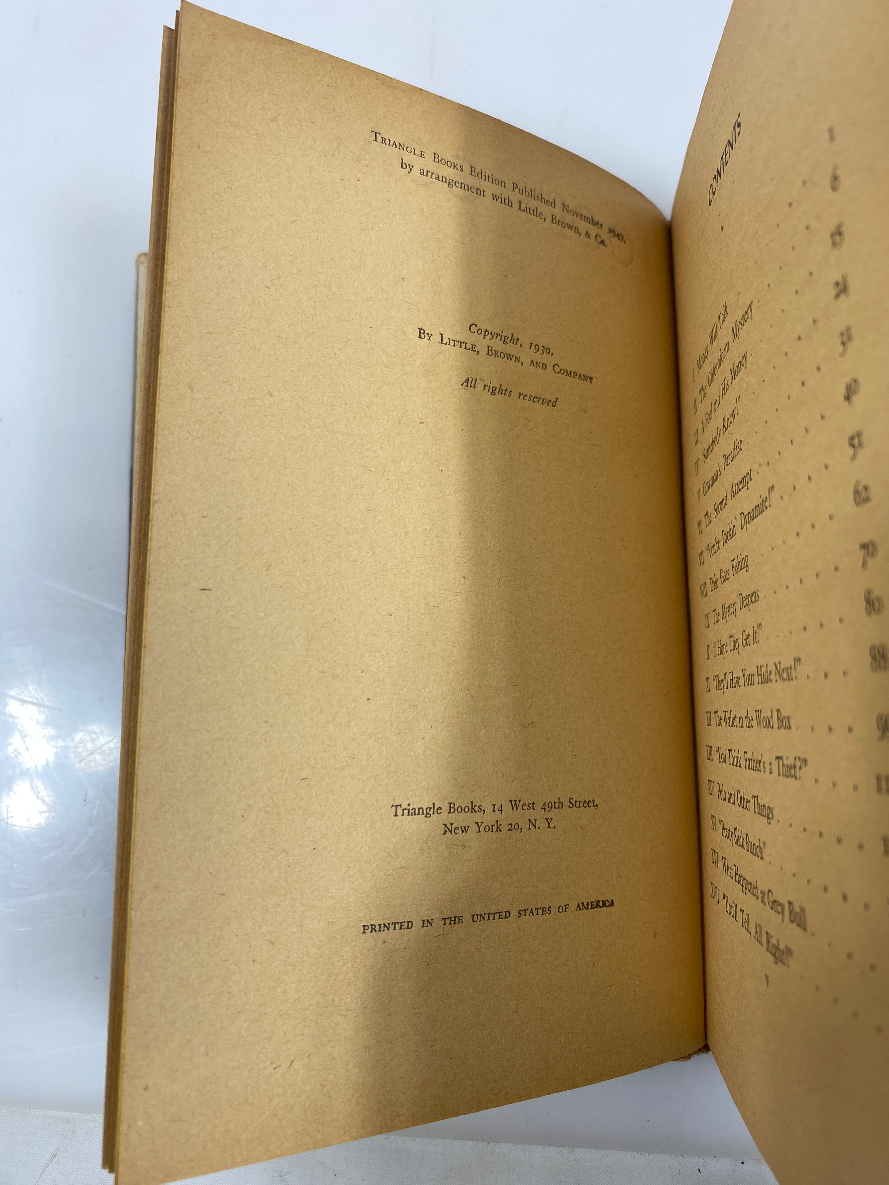 Fool's Goal B.M. Bower Triangle Books 1947 HCDJ