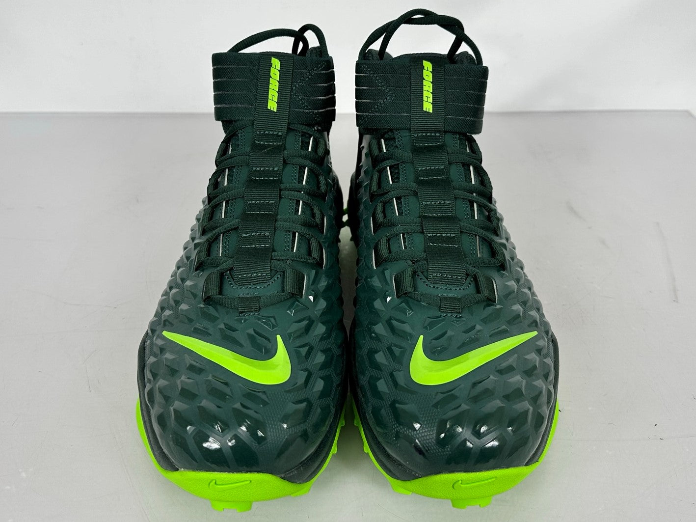 Nike Dark Green Force Savage Pro 2 Shark SMU P Football Cleats Men's Size 18
