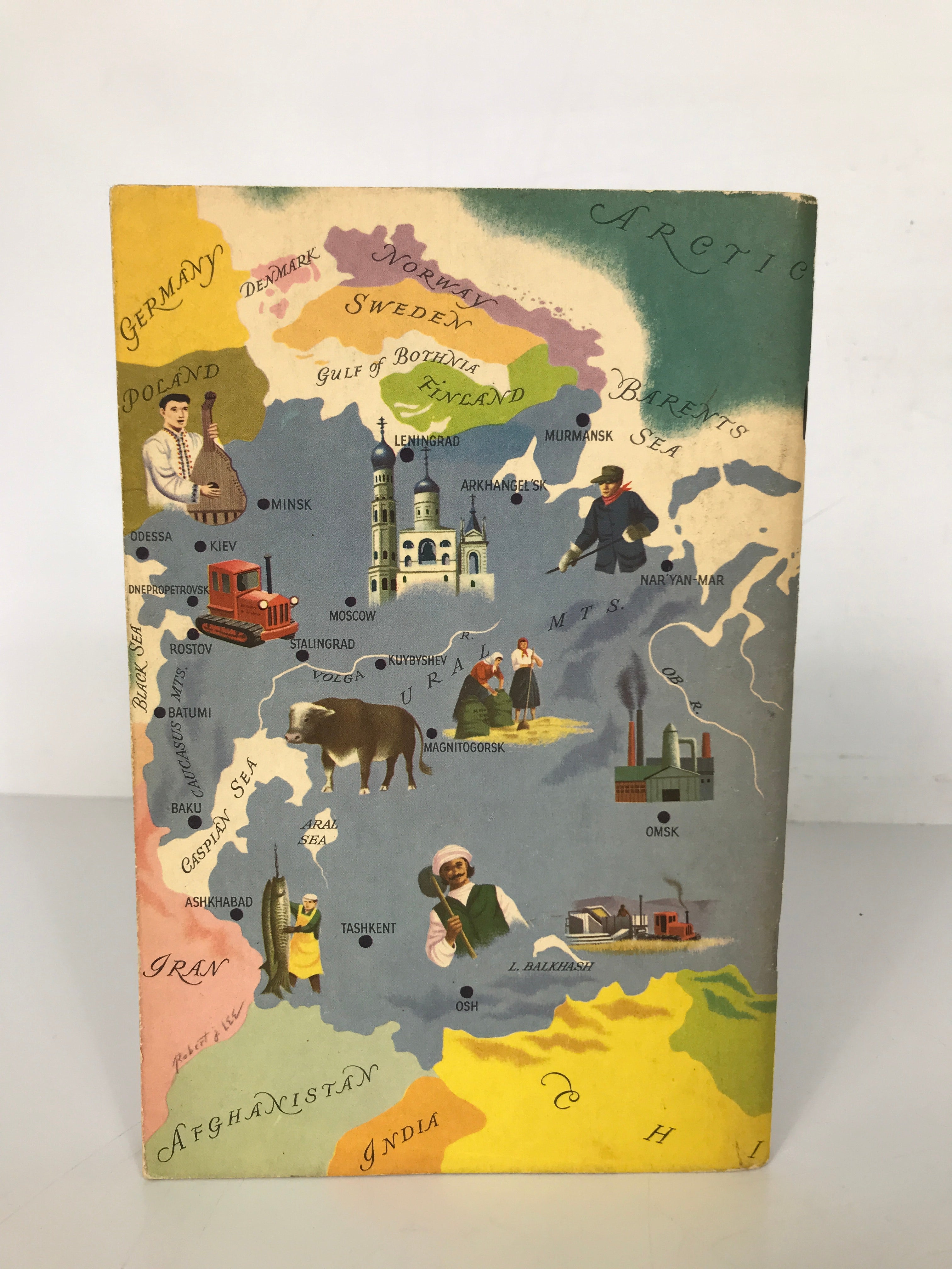 American Geographical Society Russia Stamp Book Around the World Program 1958 SC