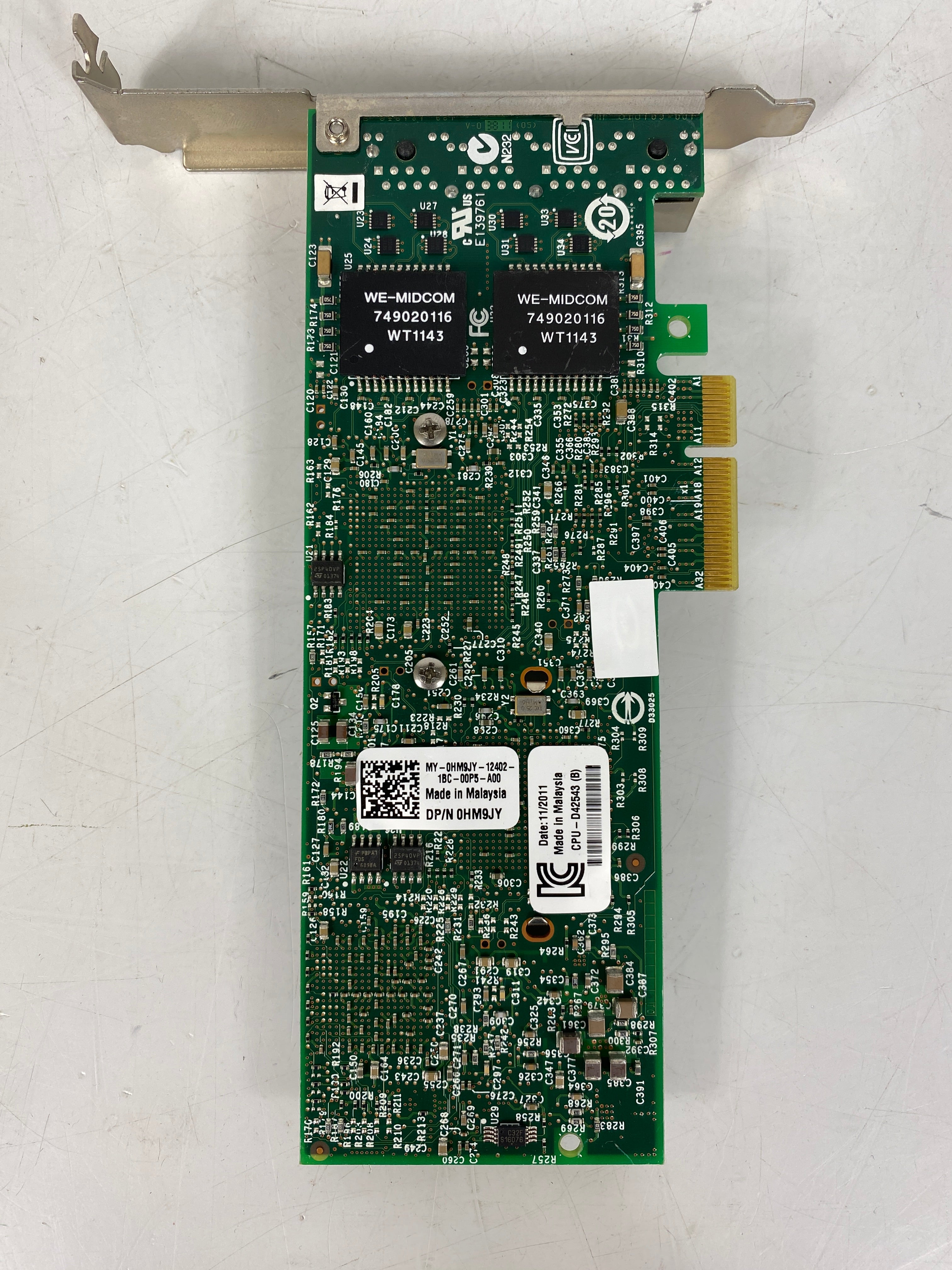 Dell 0HM9JY Quad Port Ethernet Network Card