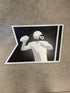 Metal Art Piece Silhouette of Football Player