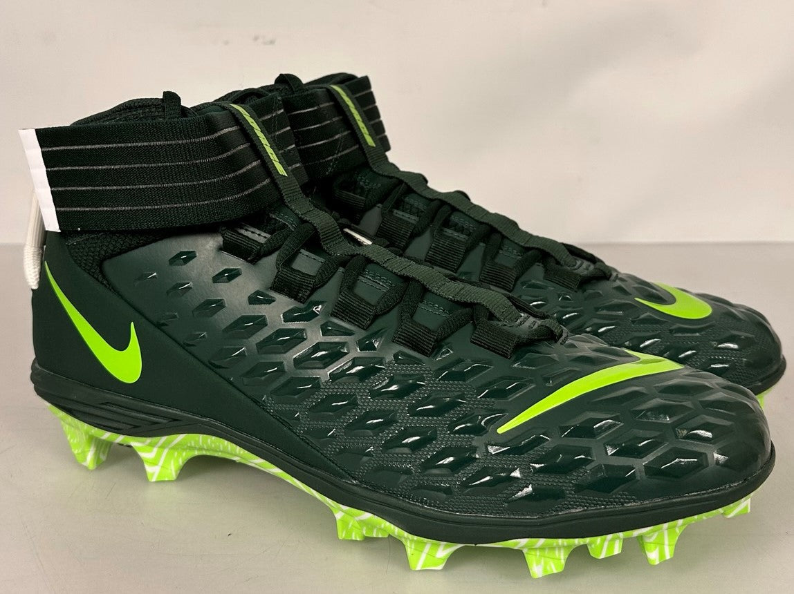 Nike Dark Green Force Savage Pro 2 SMU P Football Cleats Men's Size 17