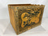 Antique Wooden Japanese Shipping Box with Paper Labels