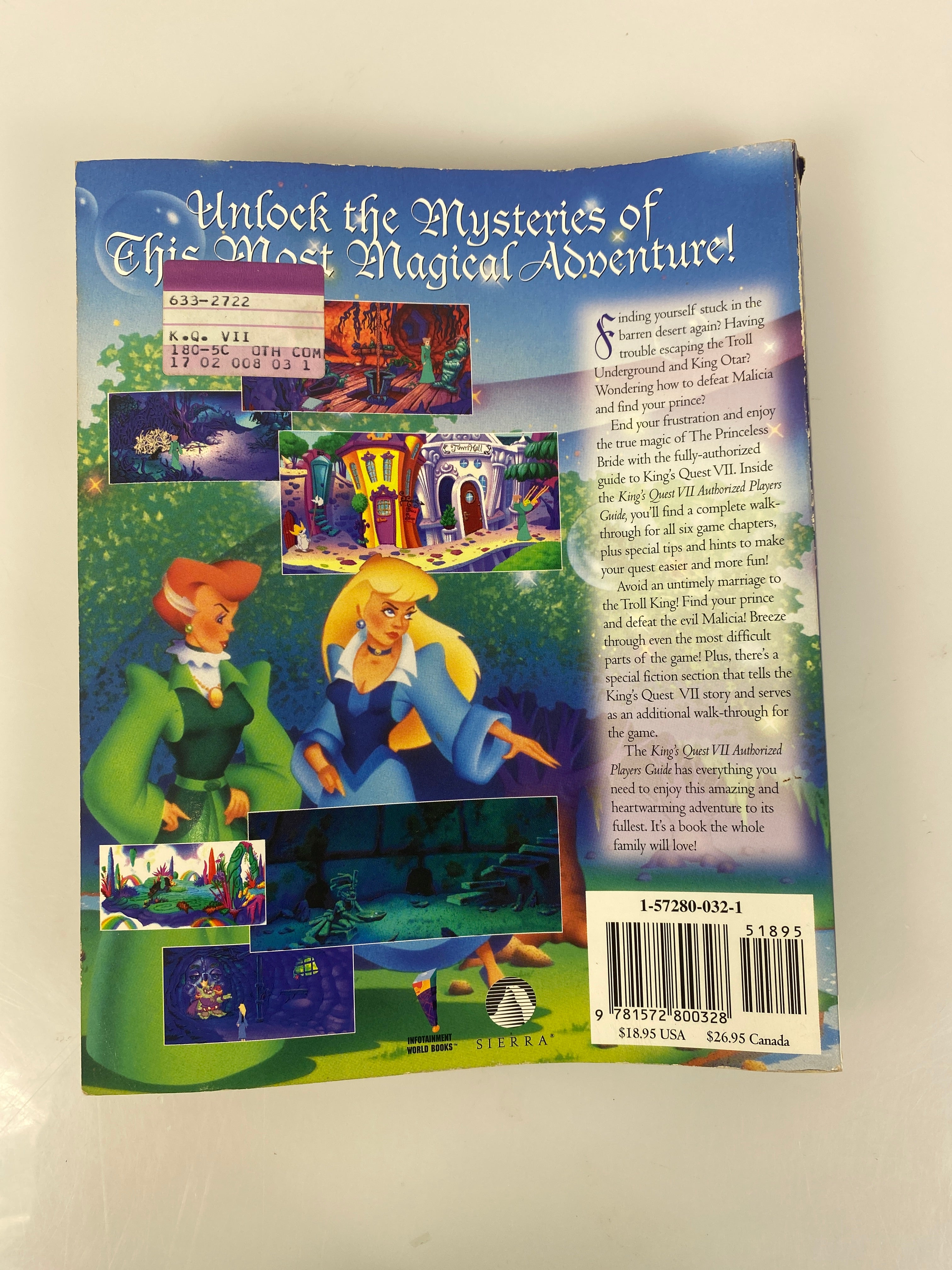 King's Quest 7 VII Princeless Bride Authorized Strategy Guide 1994