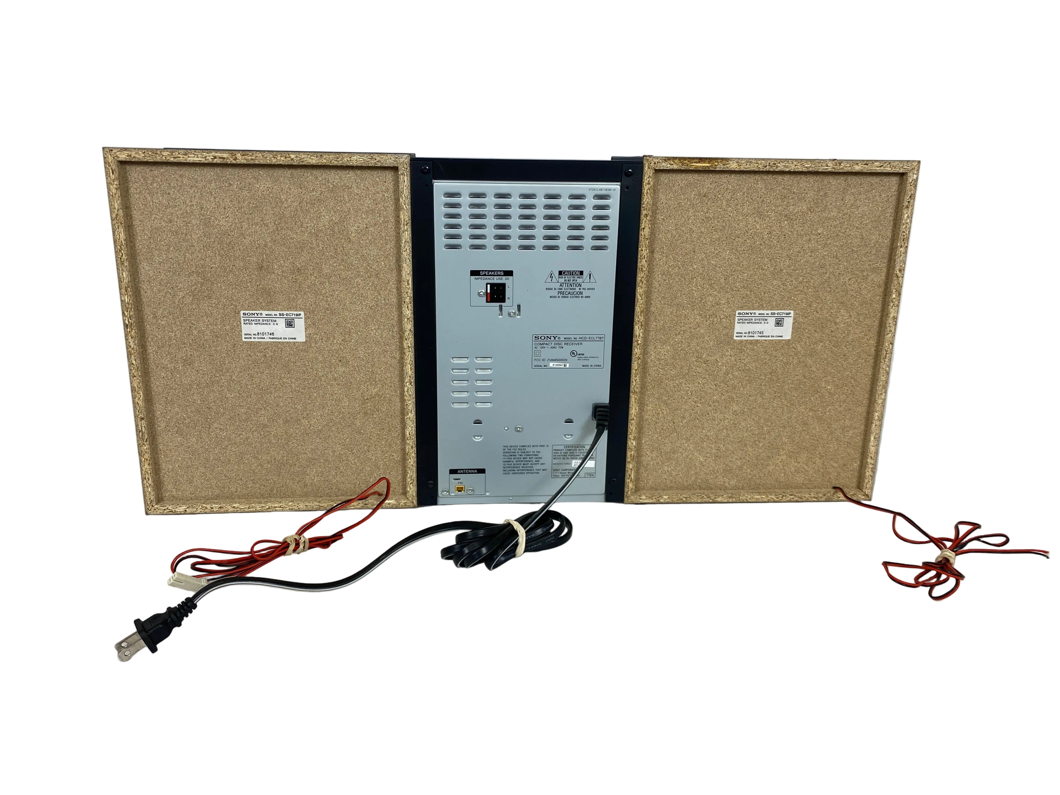 Sony HCD-ECL77BT Speaker System