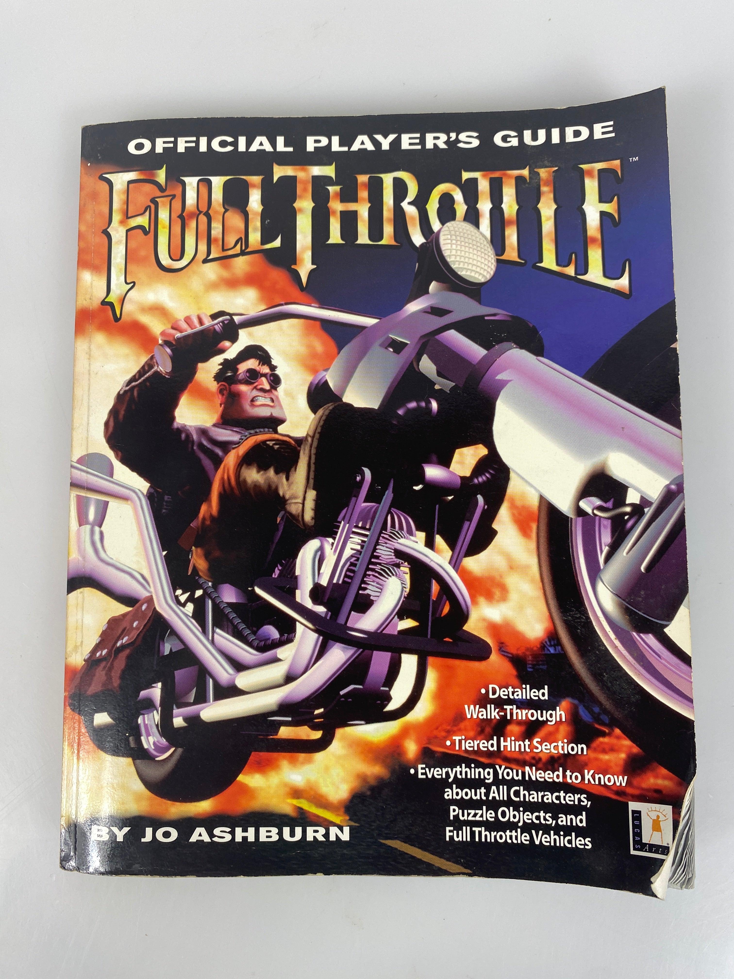 Full Throttle Official Lucas Arts Strategy Guide Jo Ashburn