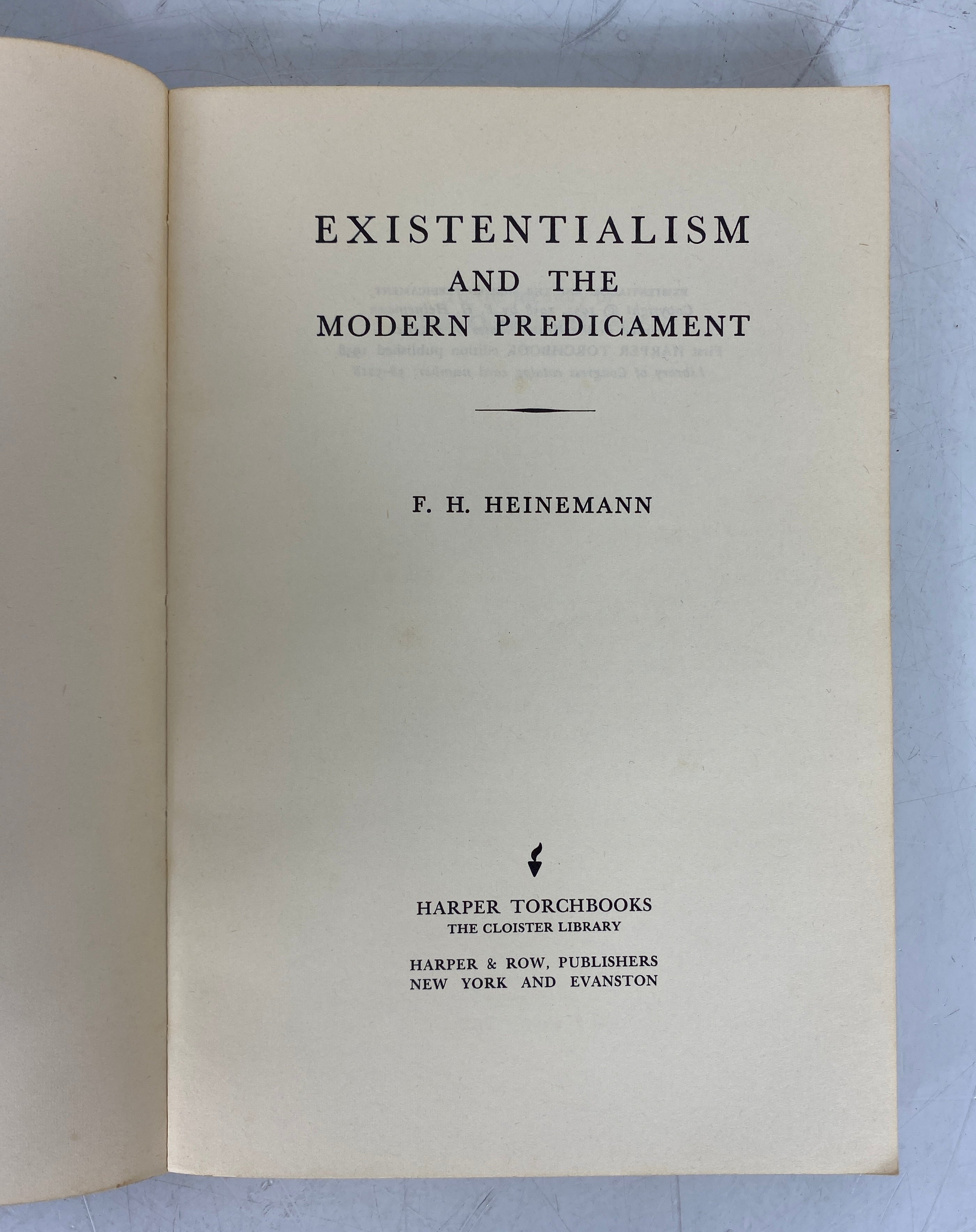 2  Vols: Existentialism For & Against/Existentialism & the Modern Predicament SC