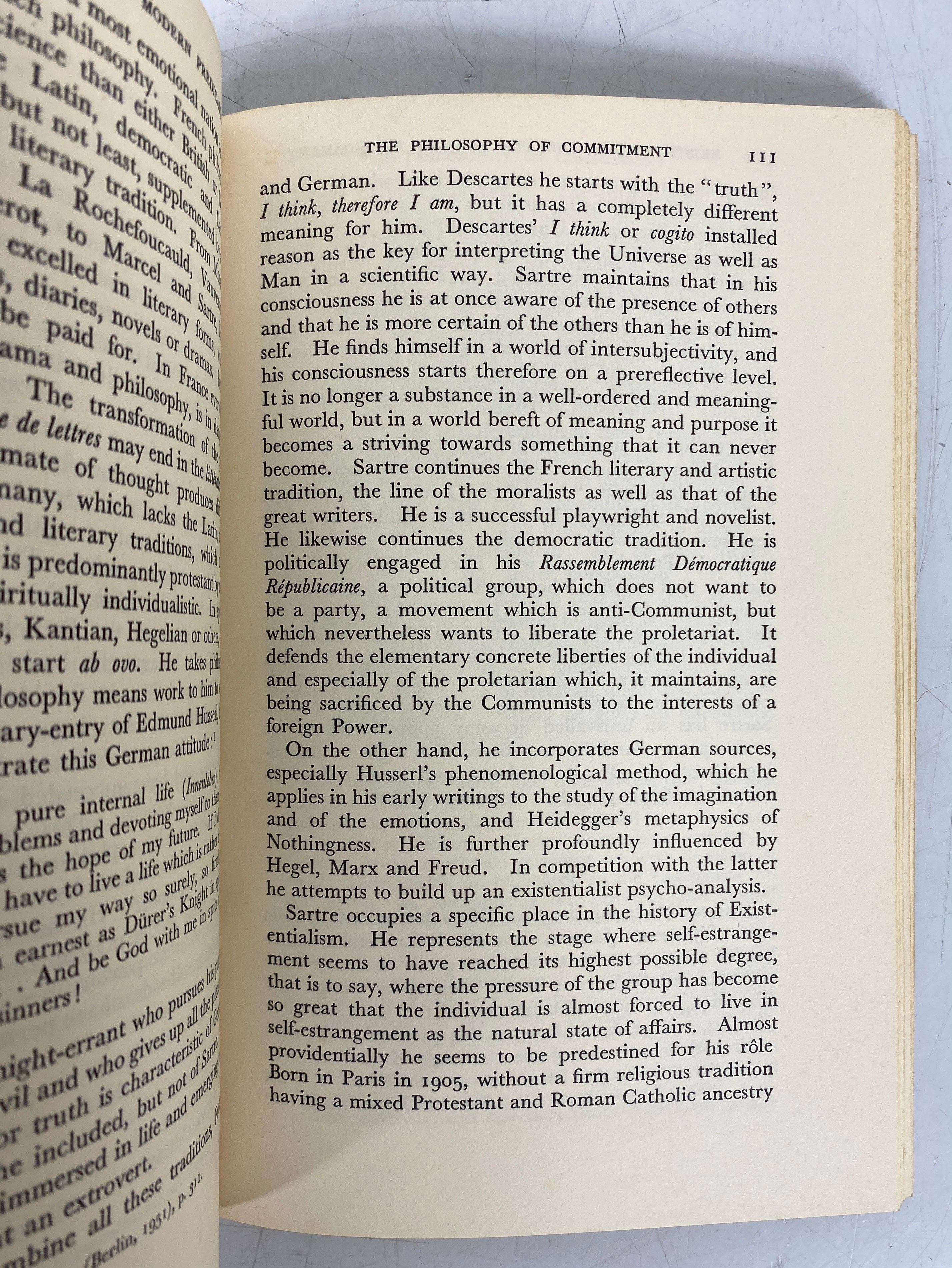 2  Vols: Existentialism For & Against/Existentialism & the Modern Predicament SC