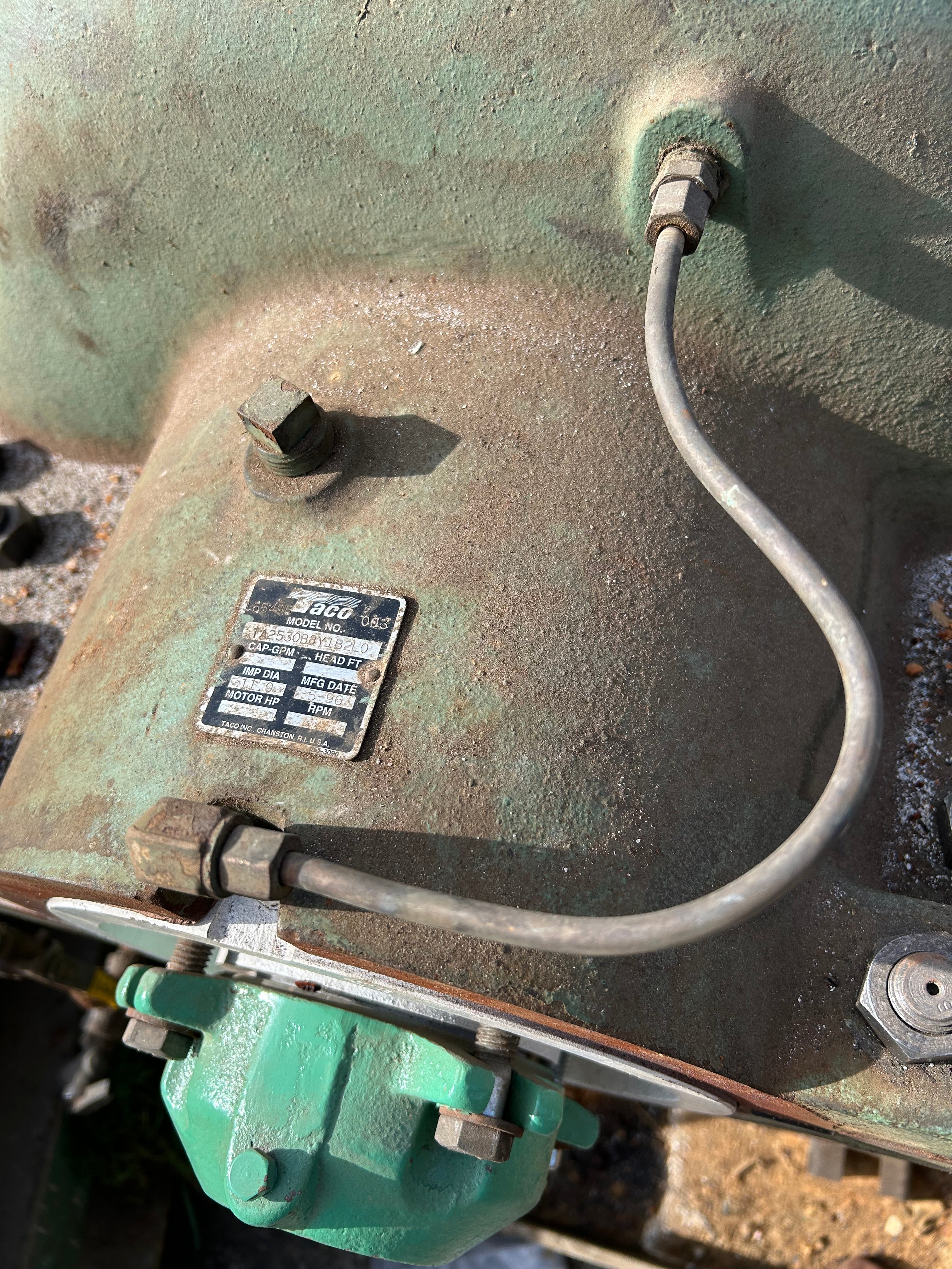 Water pump for parts or repair/Scrap Bid #603 - 1,900lbs