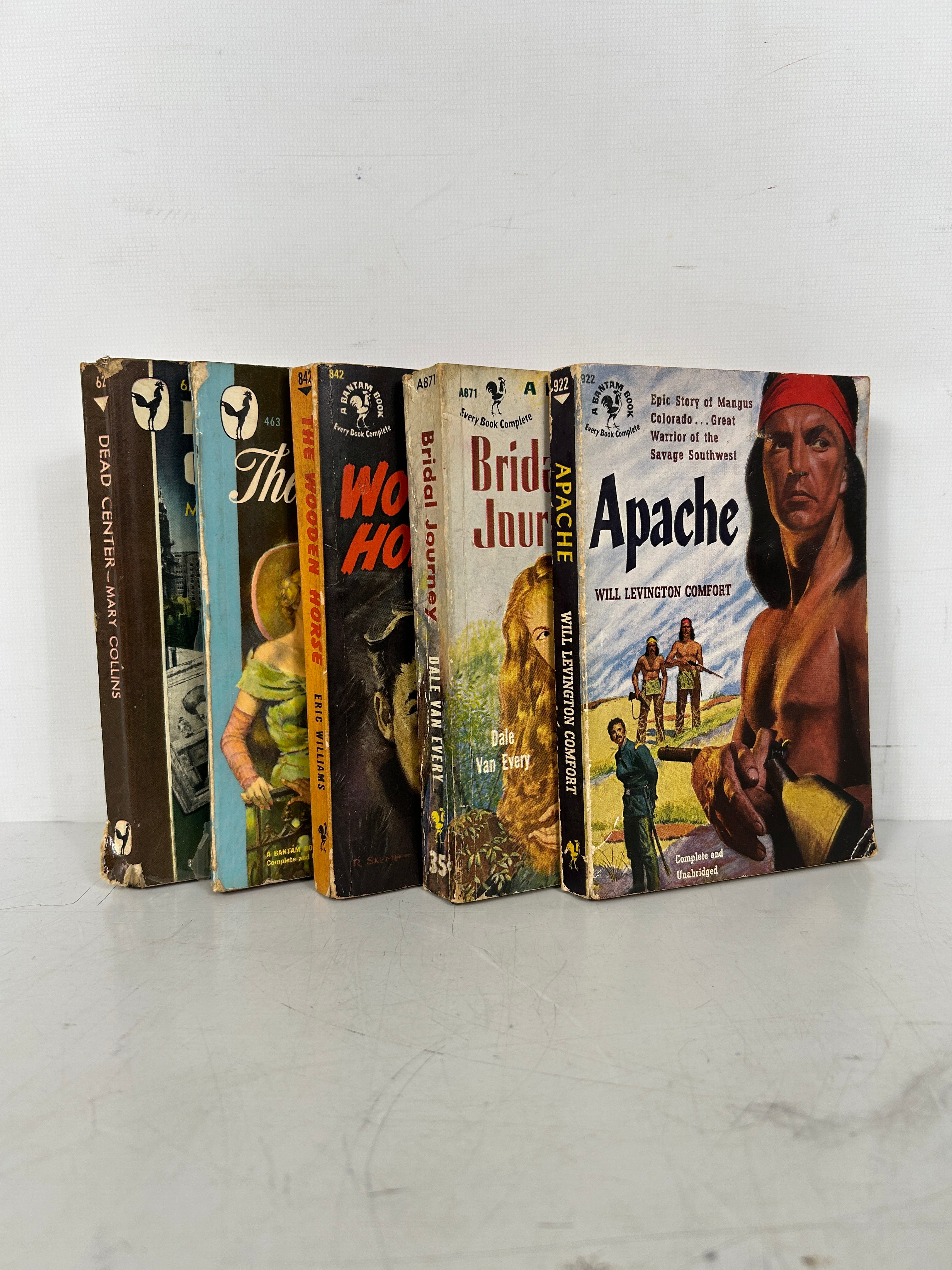 Lot of 5 Vintage Pulp Bantam Paperbacks 1946-1952 SC