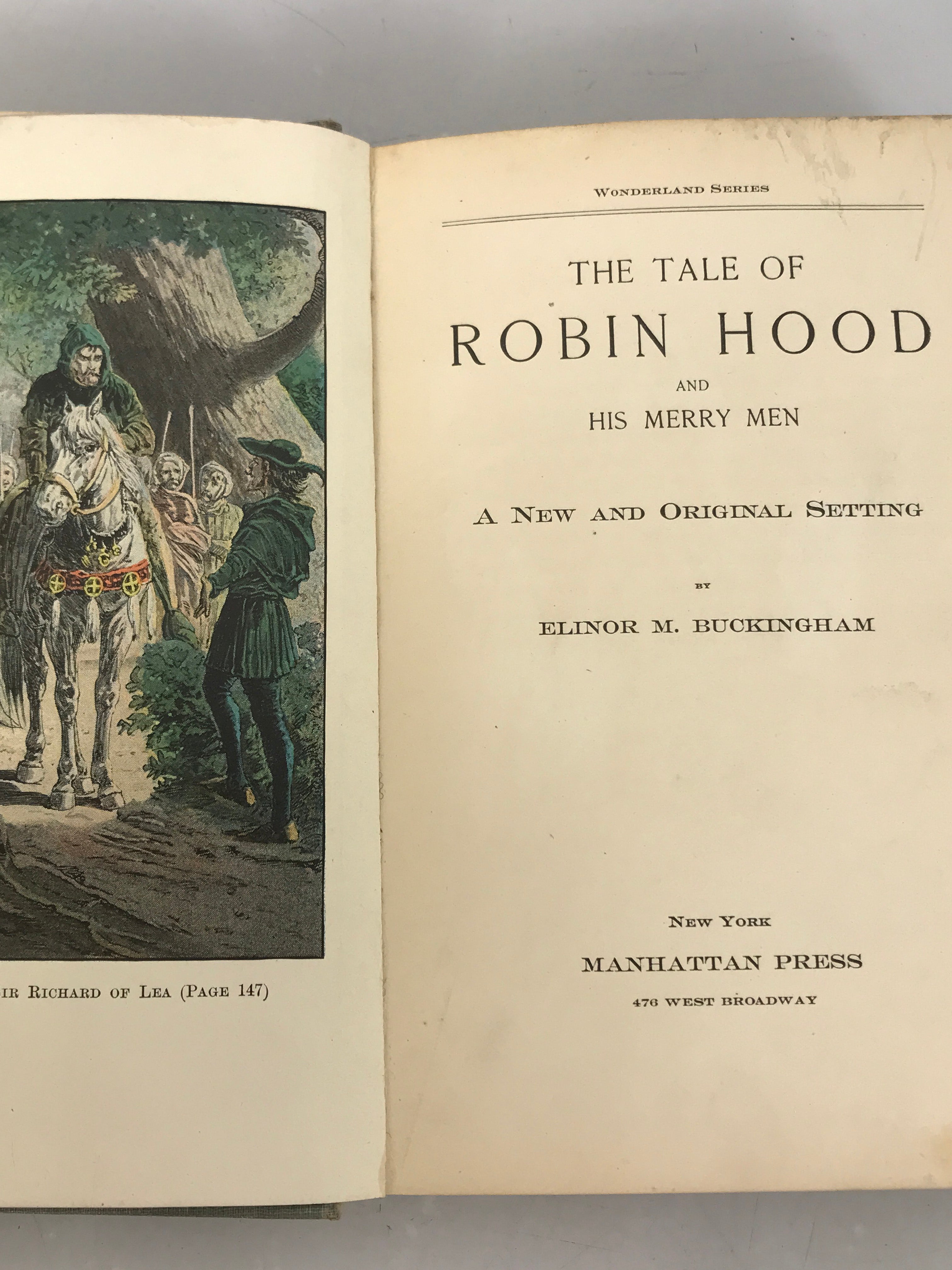 Robin Hood and His Merry Men Elinor Buckingham 1905 HC