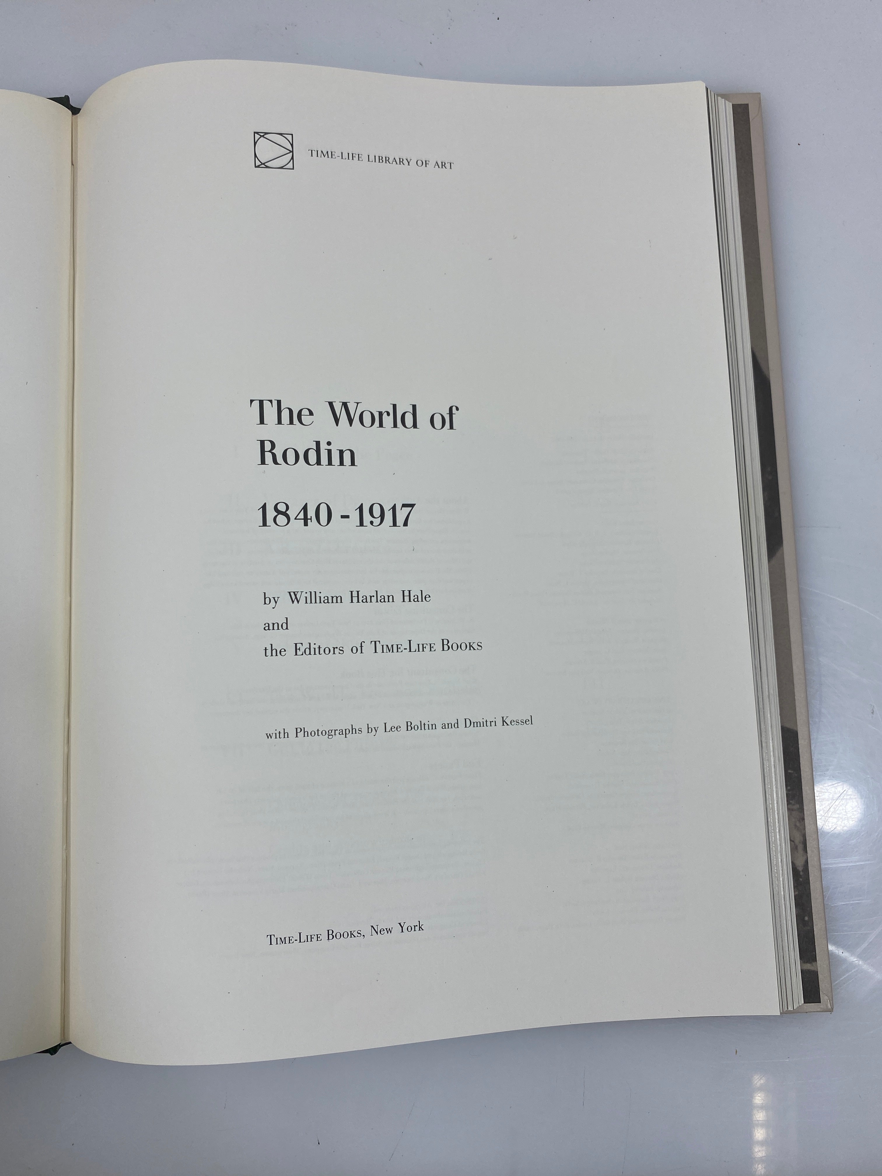The World of Rodin Time-Life Books 1969 HC Slipcase