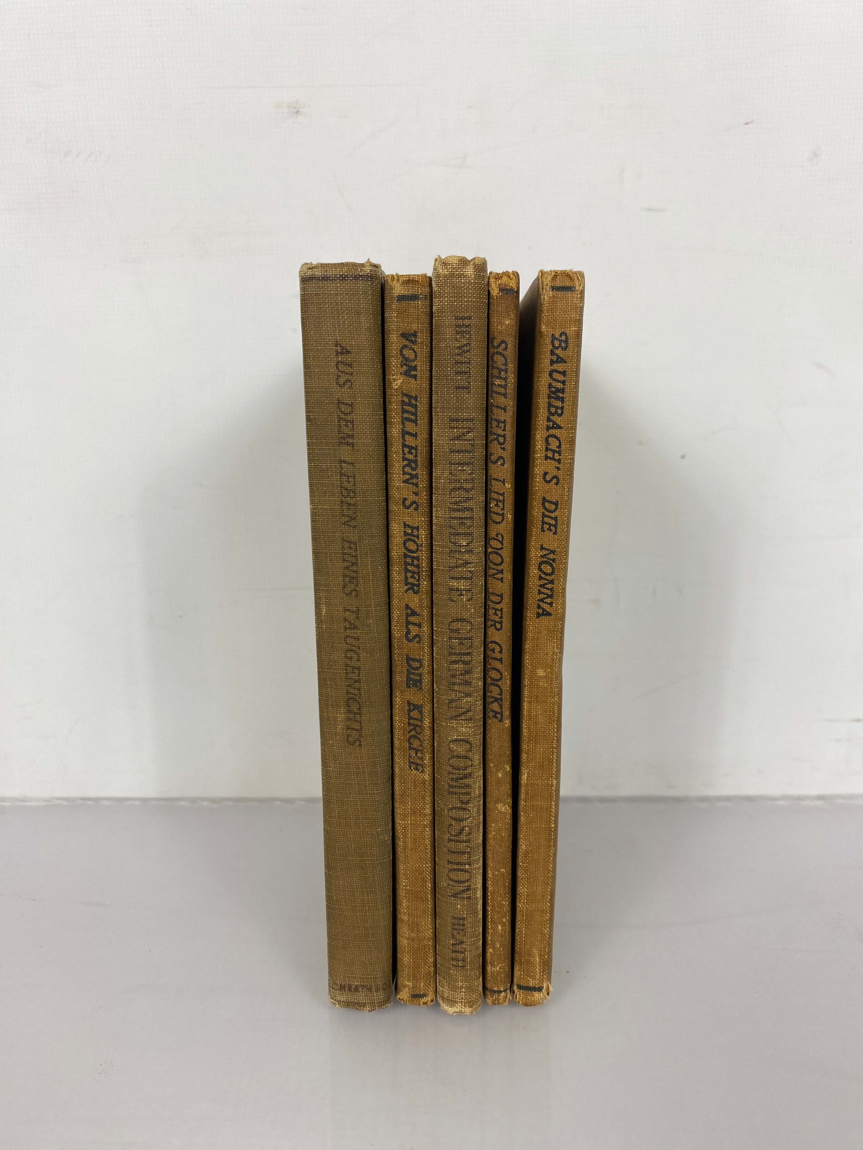 5 Antique Heath's Modern Language Series in German 1892-1923 HC