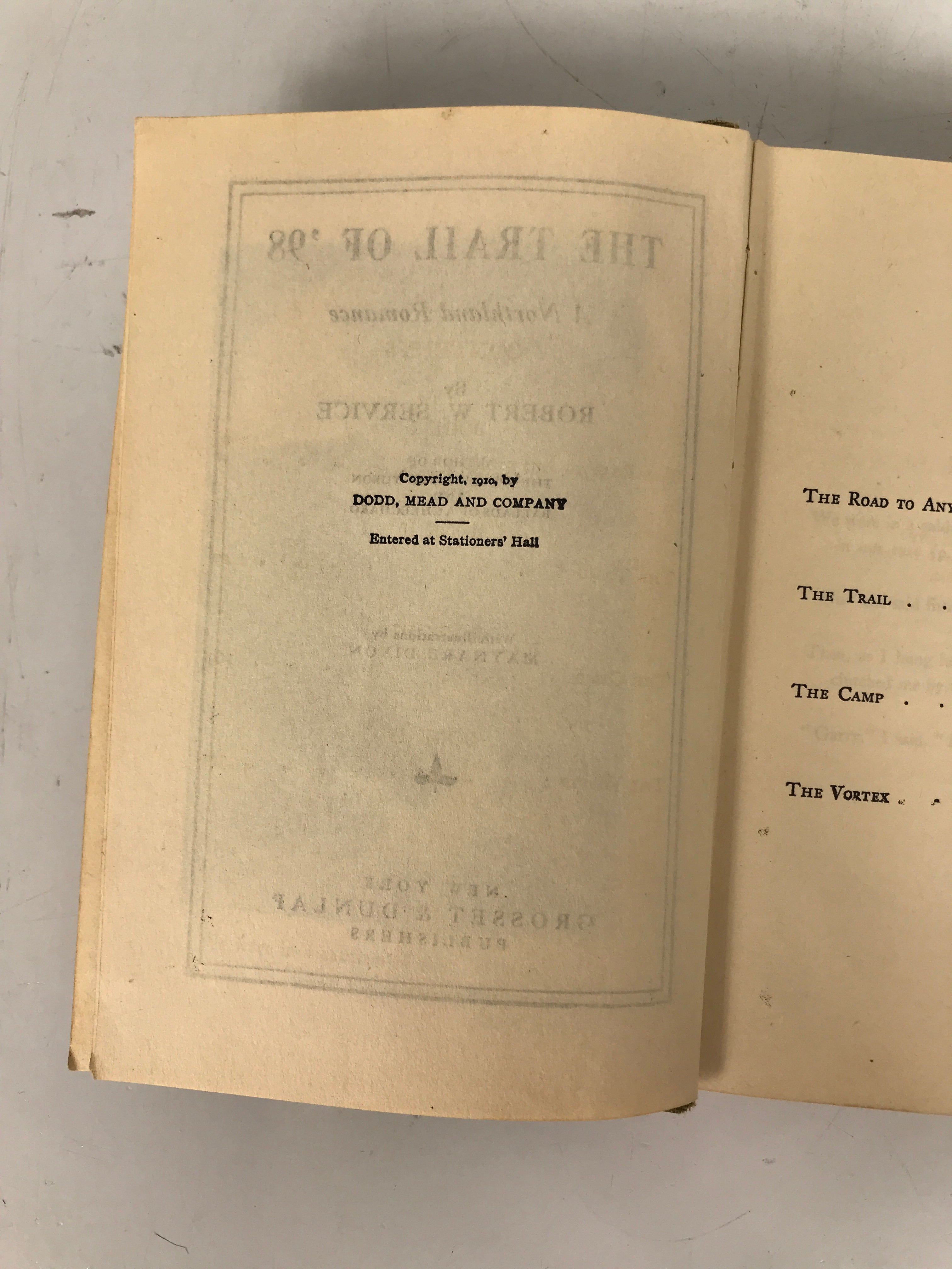 Lot of 2: The Trail of Ninety-Eight (Service)/The Oregon Trail (Leonard) 1910 HC