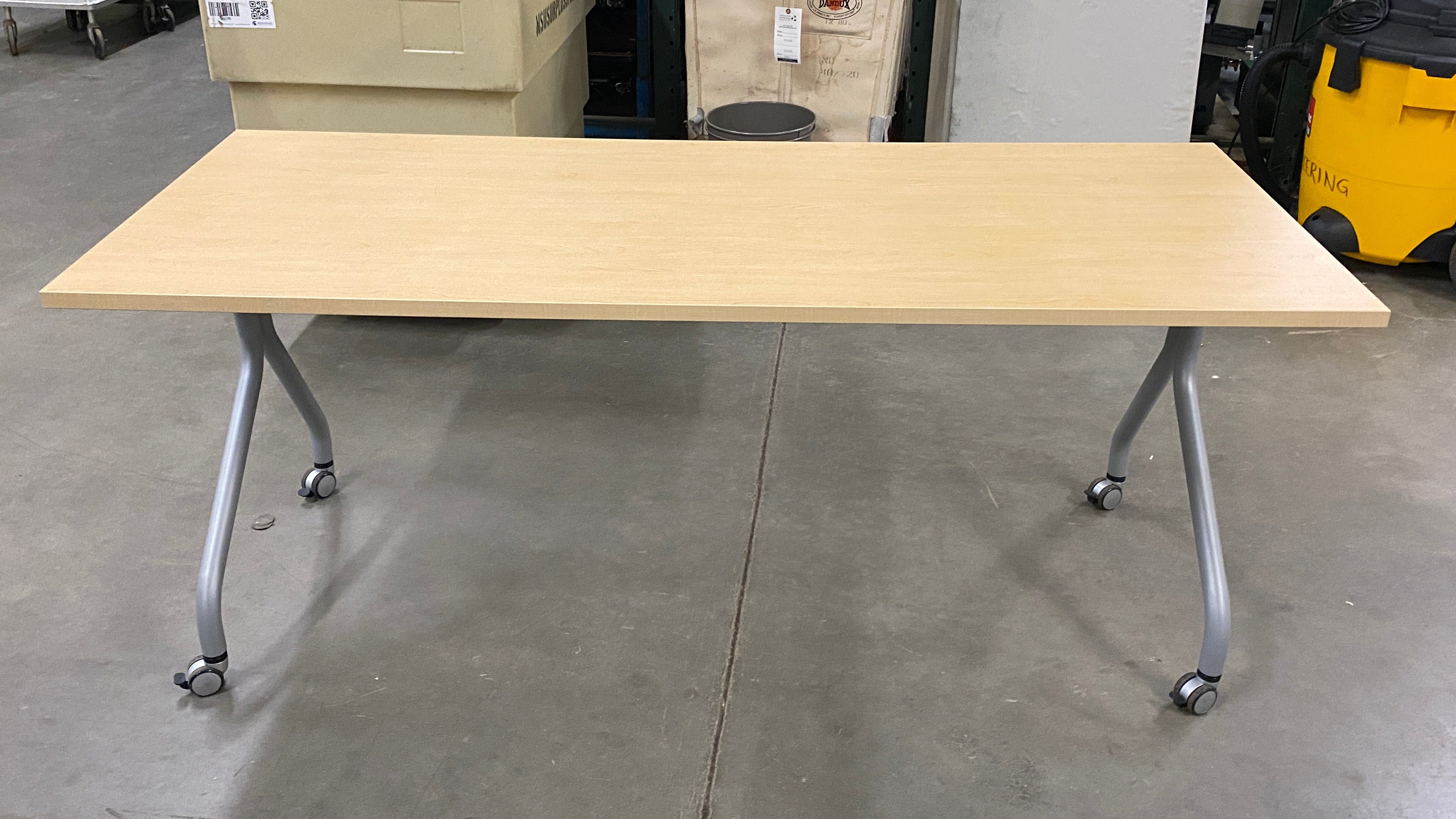 Laminate Wooden Top Rolling Desk