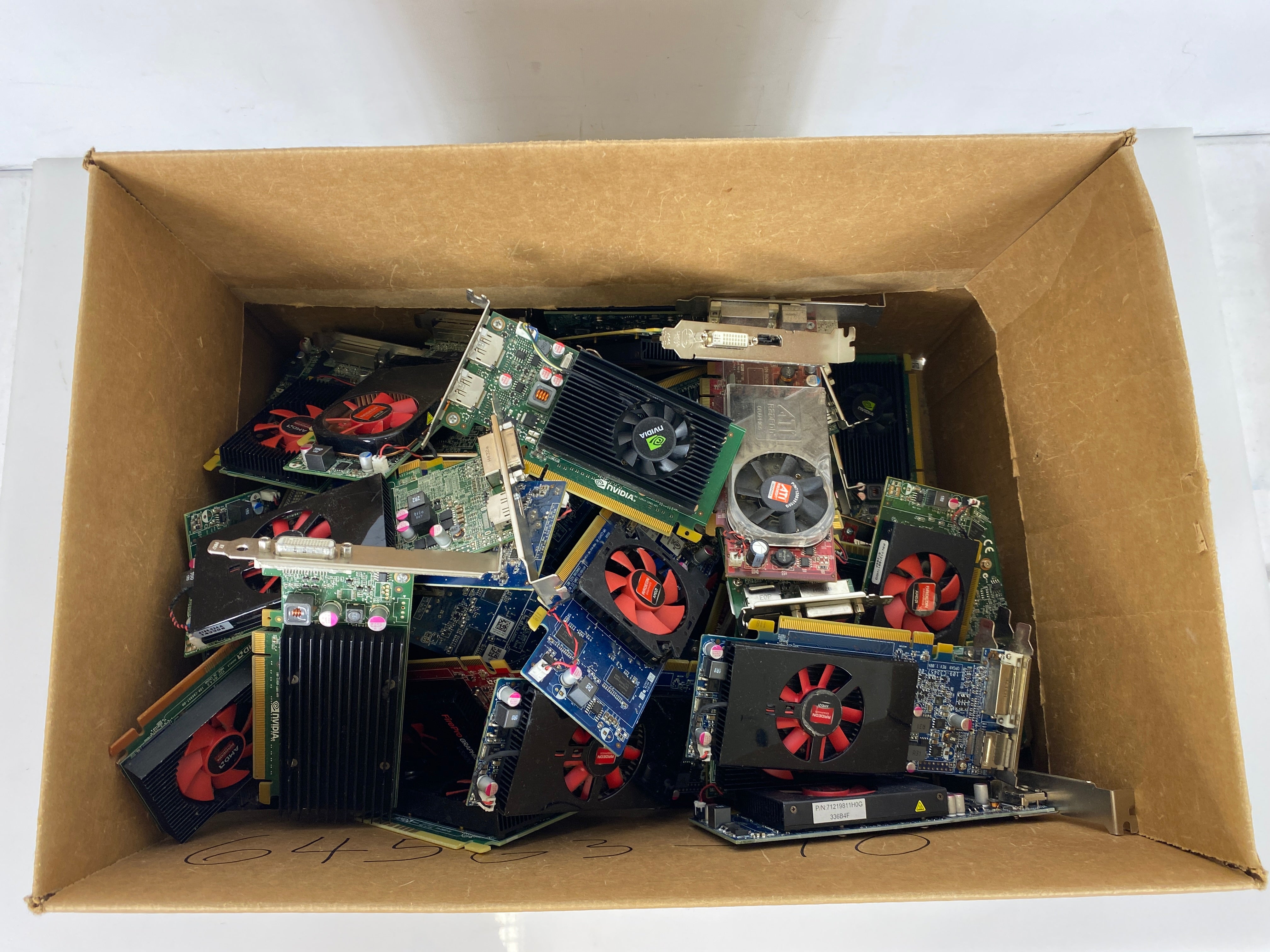 Lot of 80 Assorted AMD Radeon and Nvidia Graphics Cards