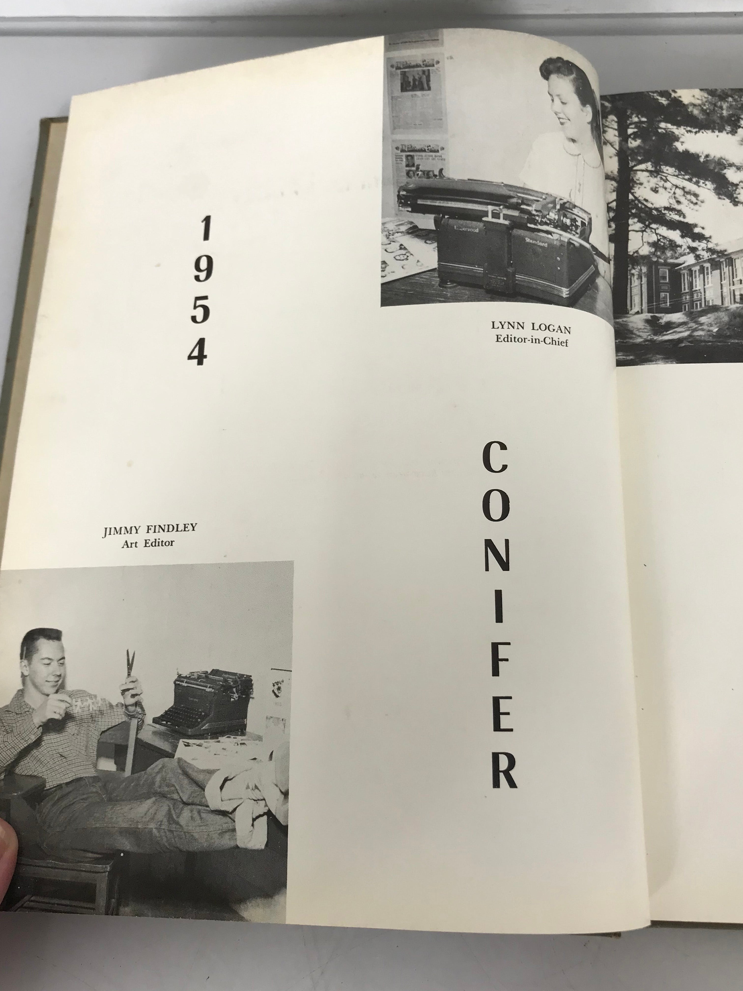 1954 Conifer High School Yearbook Camden Arkansas