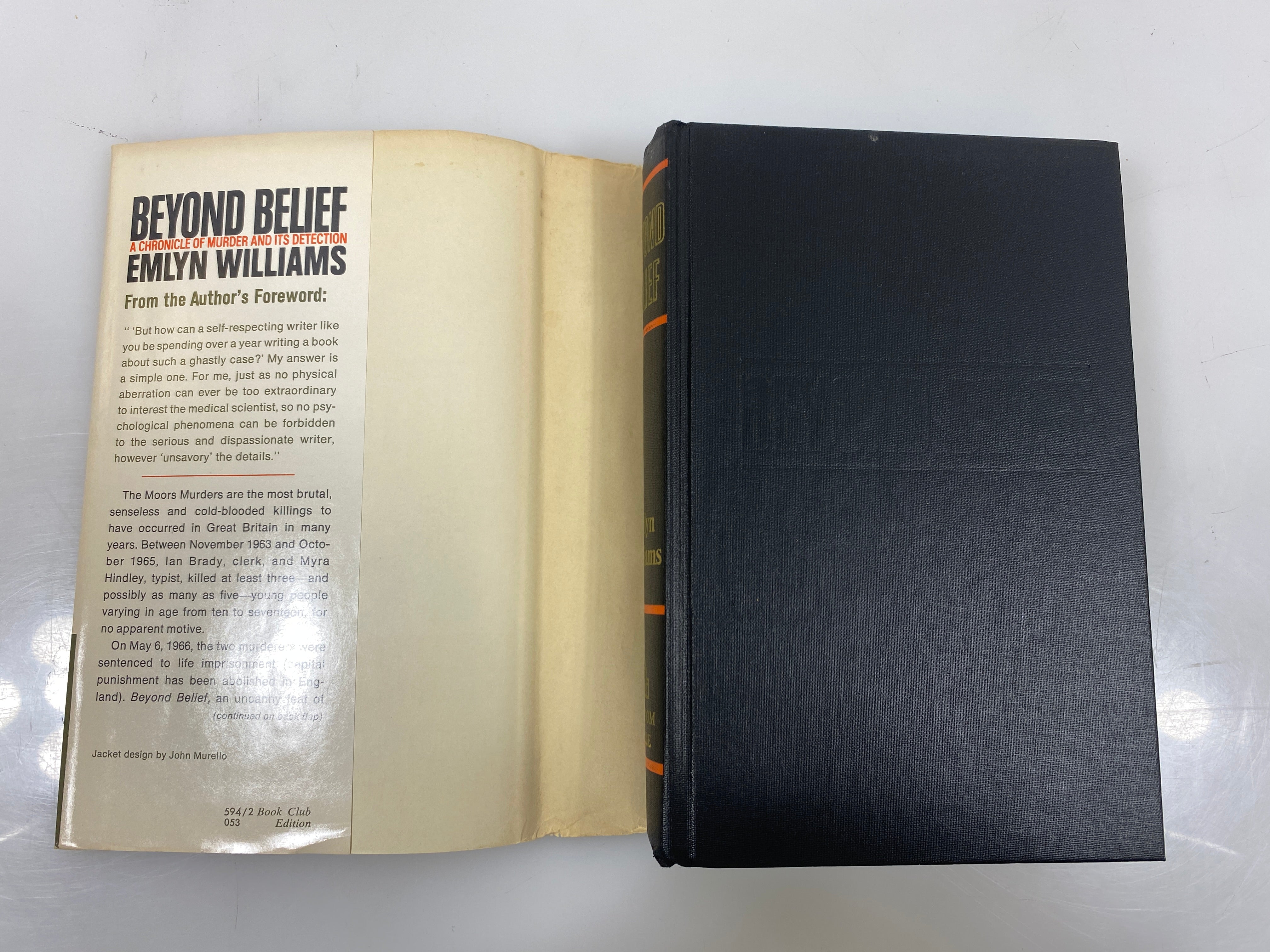 Beyond Belief by Emlyn Williams Random House 1968 HCDJ