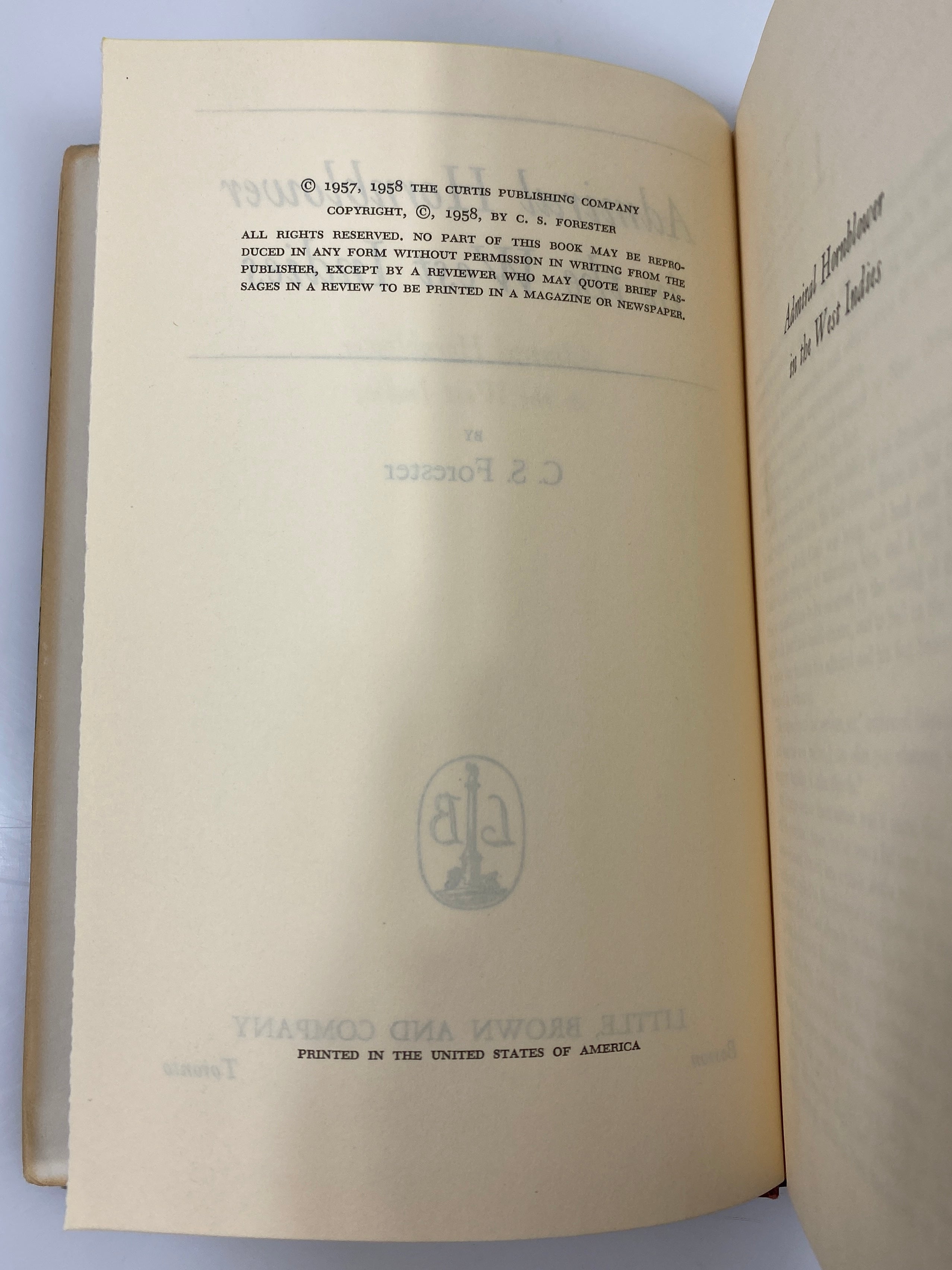 Admiral Hornblower in the West Indies C.S. Forester 1958 HCDJ