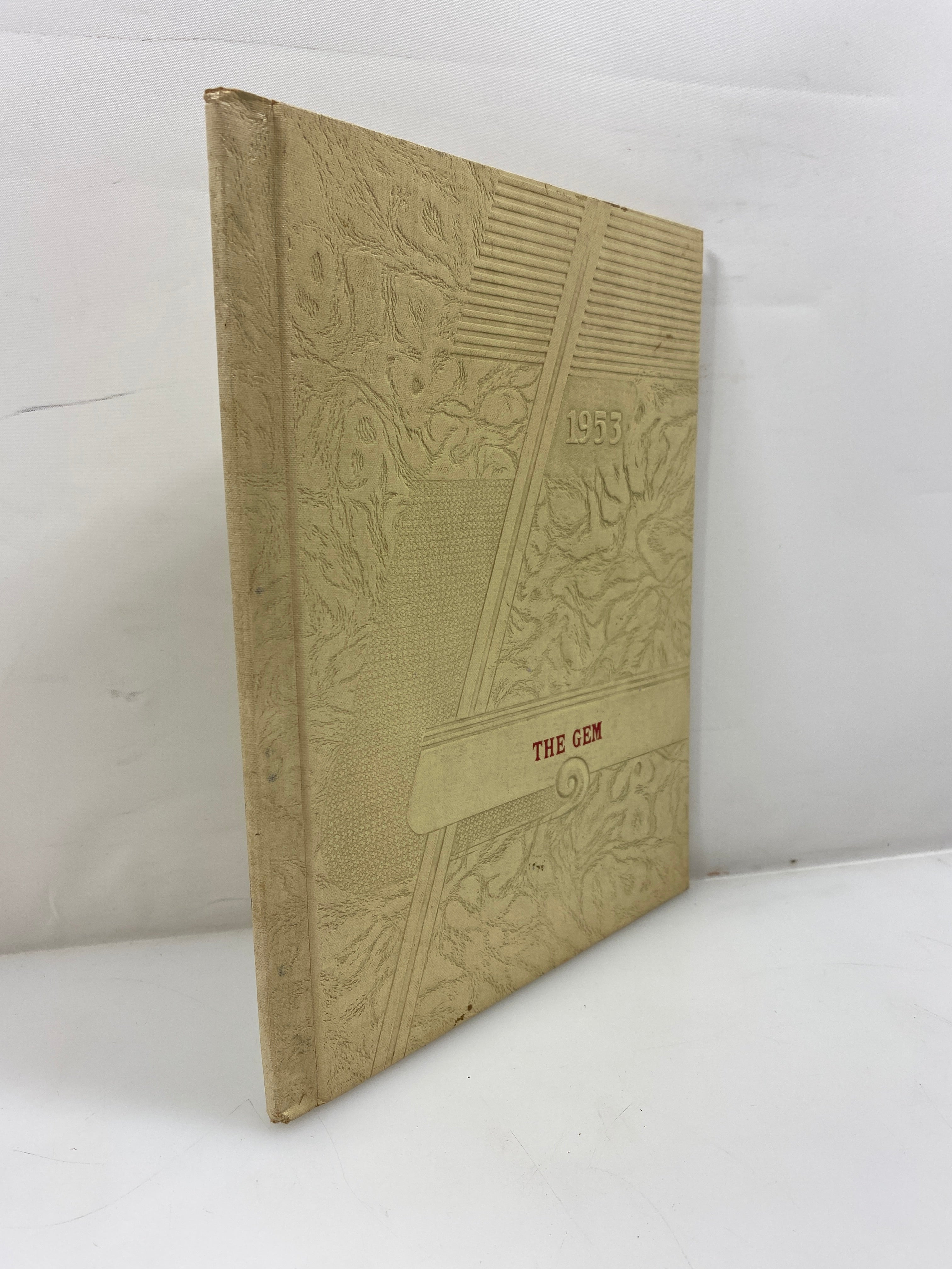 1953 "The Gem" Dimondale Schools Yearbook Dimondale, MI HC