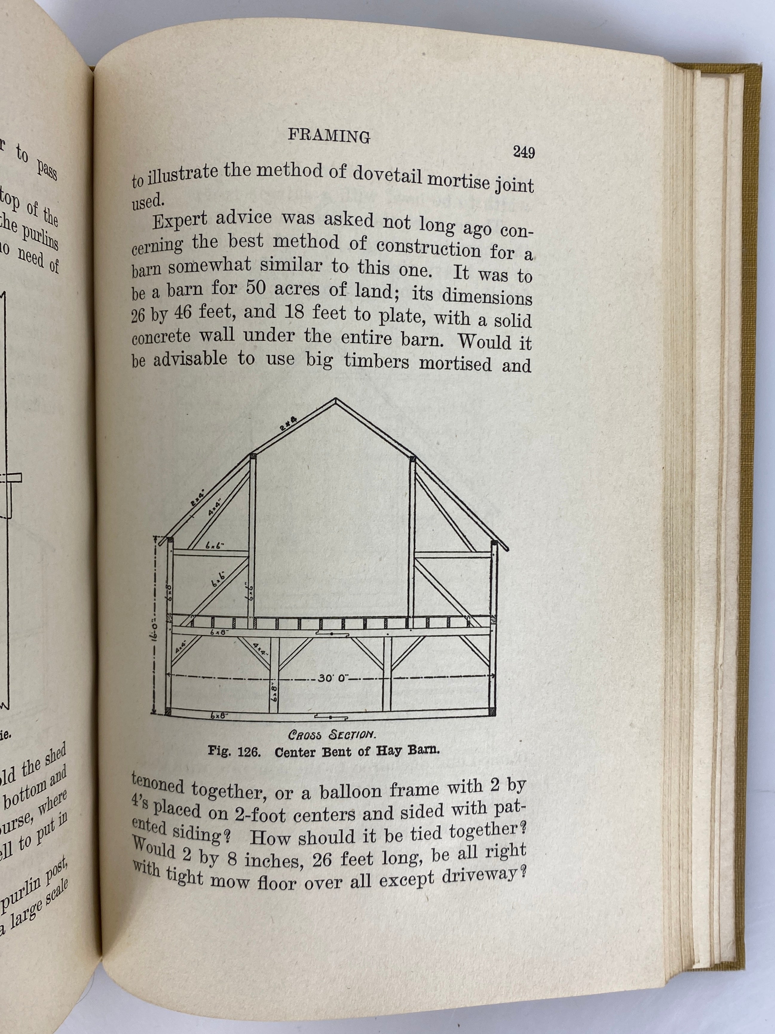 Framing House/Barn/Roof by Radford 1909 Illustrated Antique HC