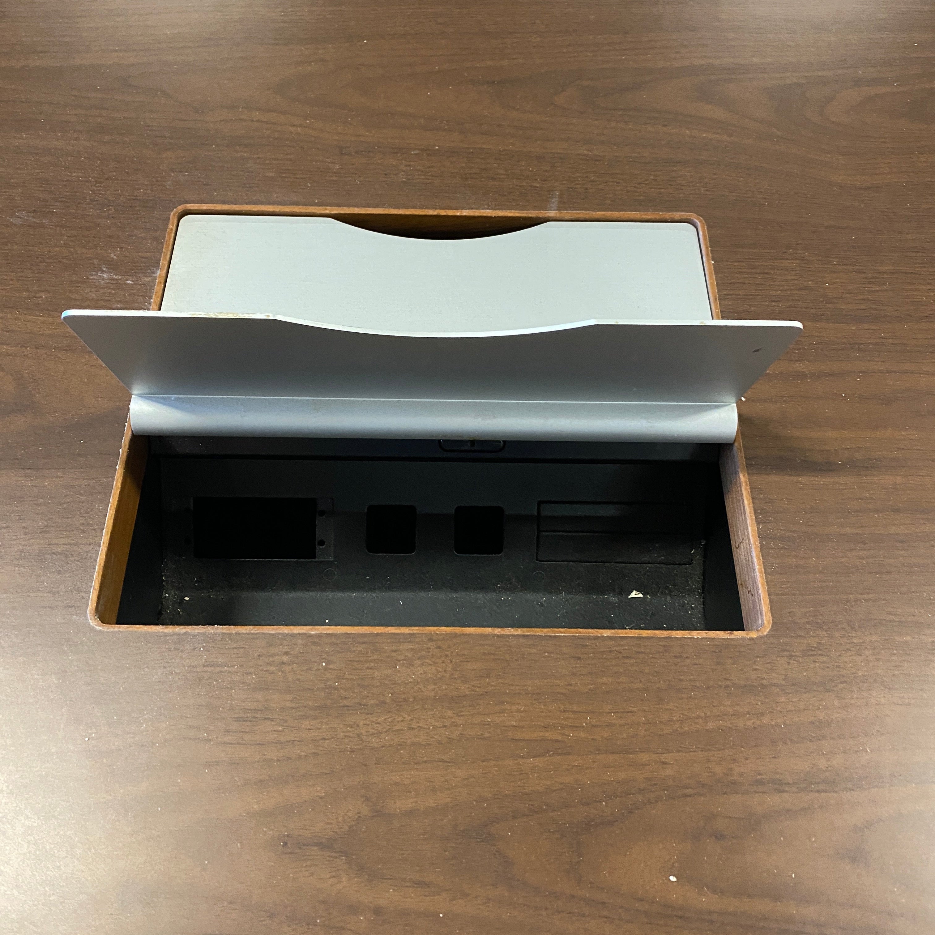 Large Wooden Conference Table w/ Outlet Placements