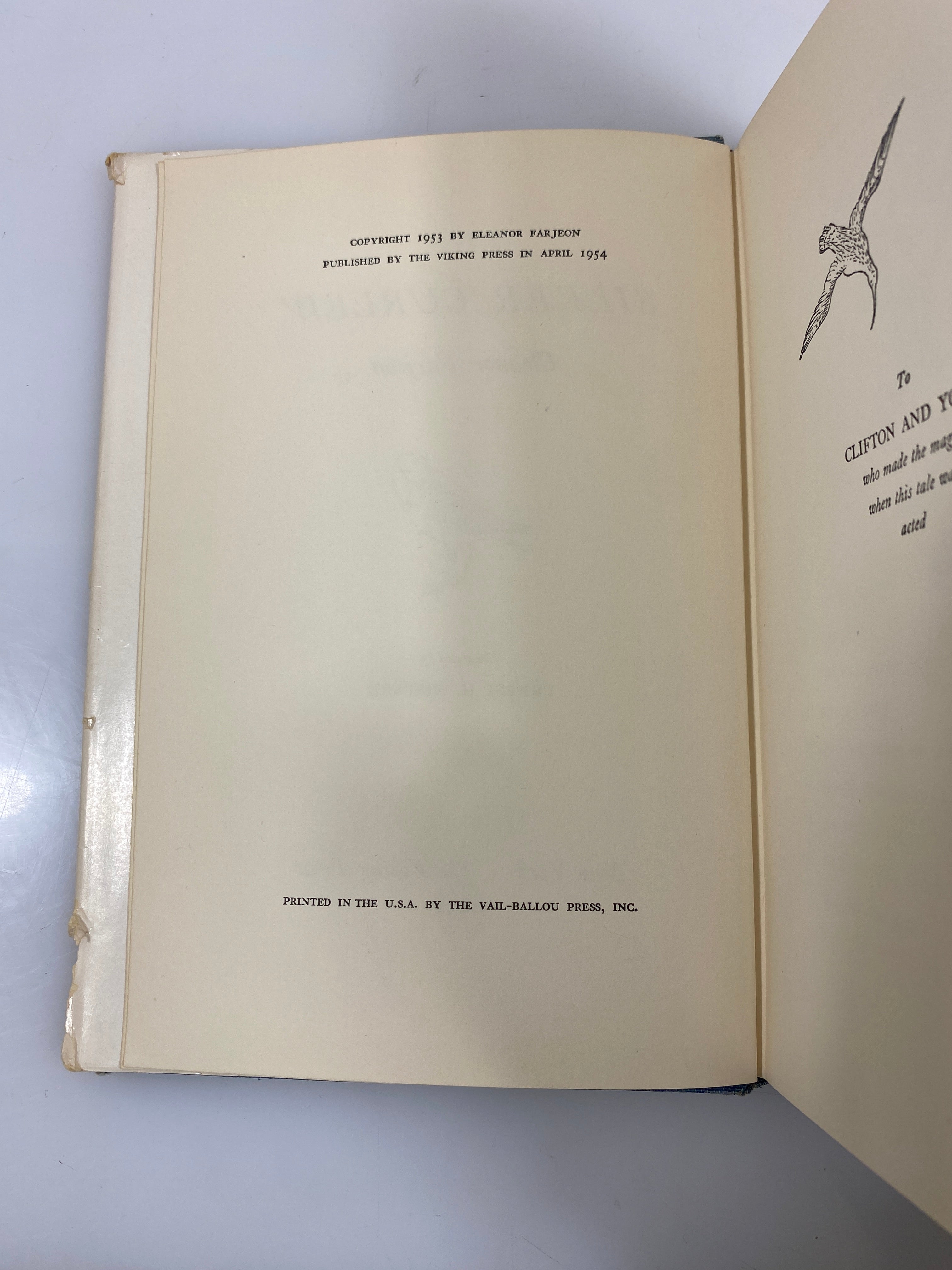 The Silver Curlew by Eleanor Farjeon The Viking Press 1954 HCDJ