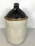 Antique 5 Gallon Stoneware Pottery Shoulder Jug with Two Tone Color