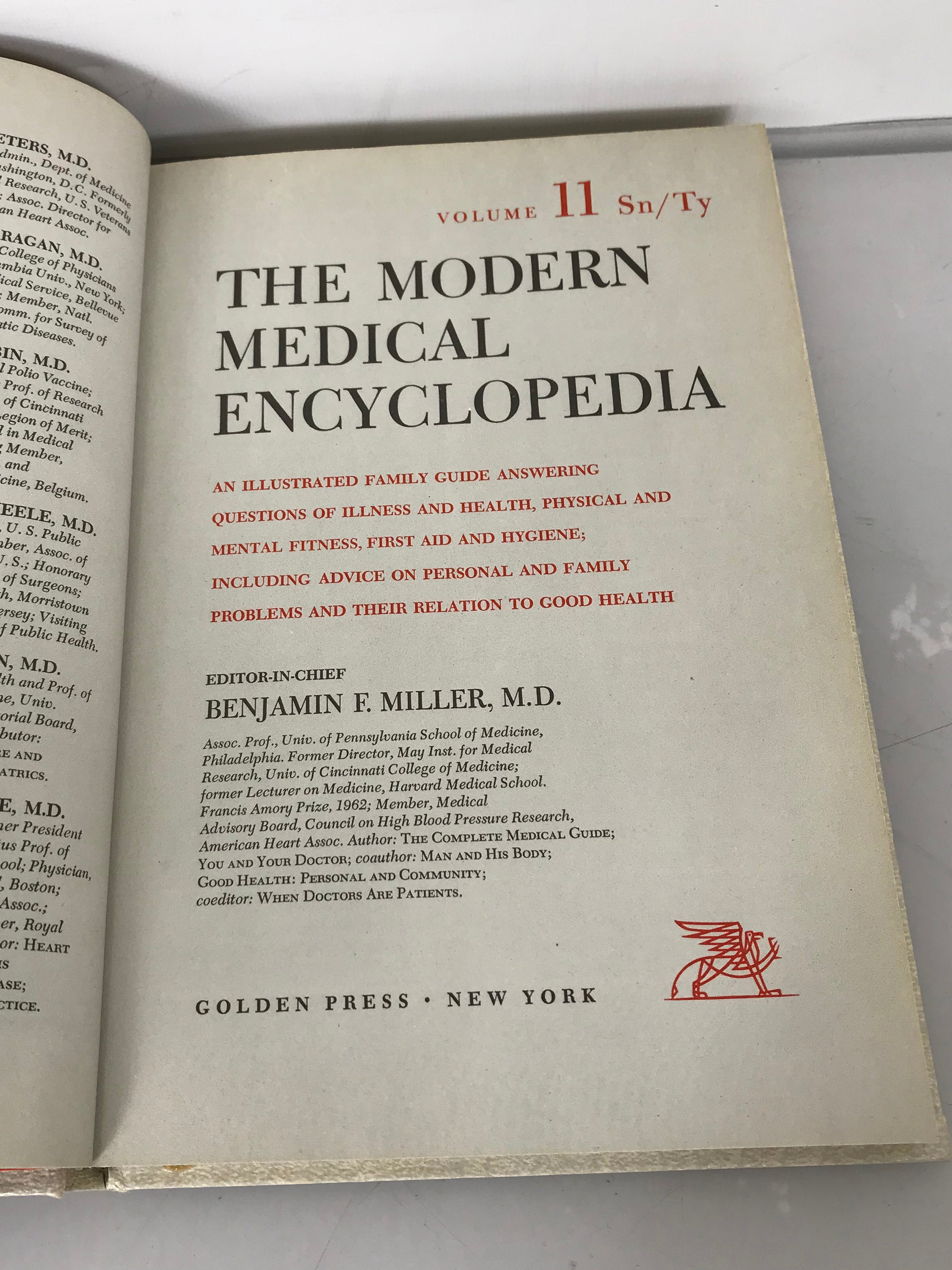 The Modern Medical Encyclopedia 12 Volume Set 1965