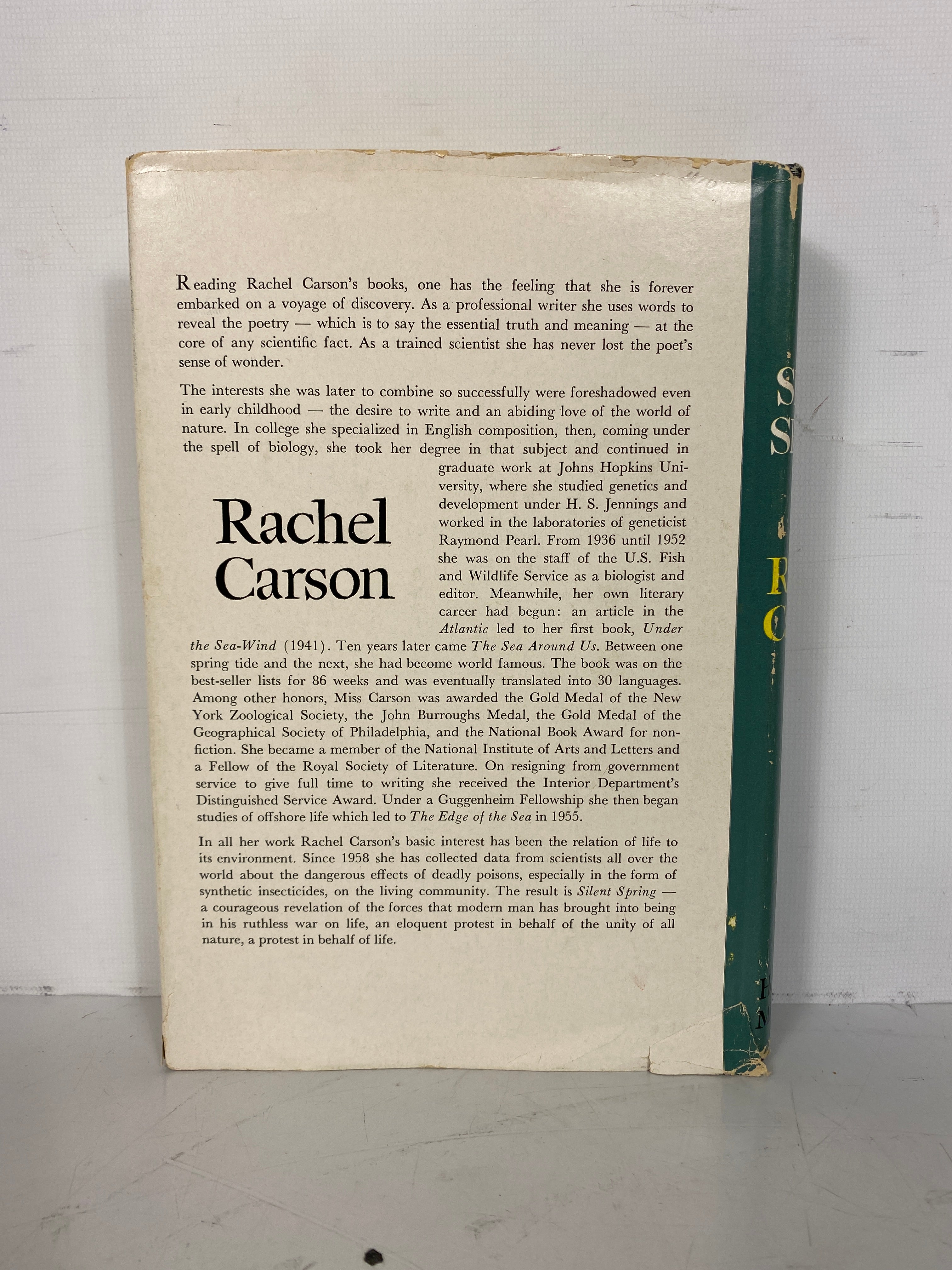 Silent Sprint by Rachel Carson 1962 1st Edition 1st Printing HC DJ