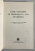 Lot of 2 Probability and Statistics Textbooks 1956-1966 Vintage HC