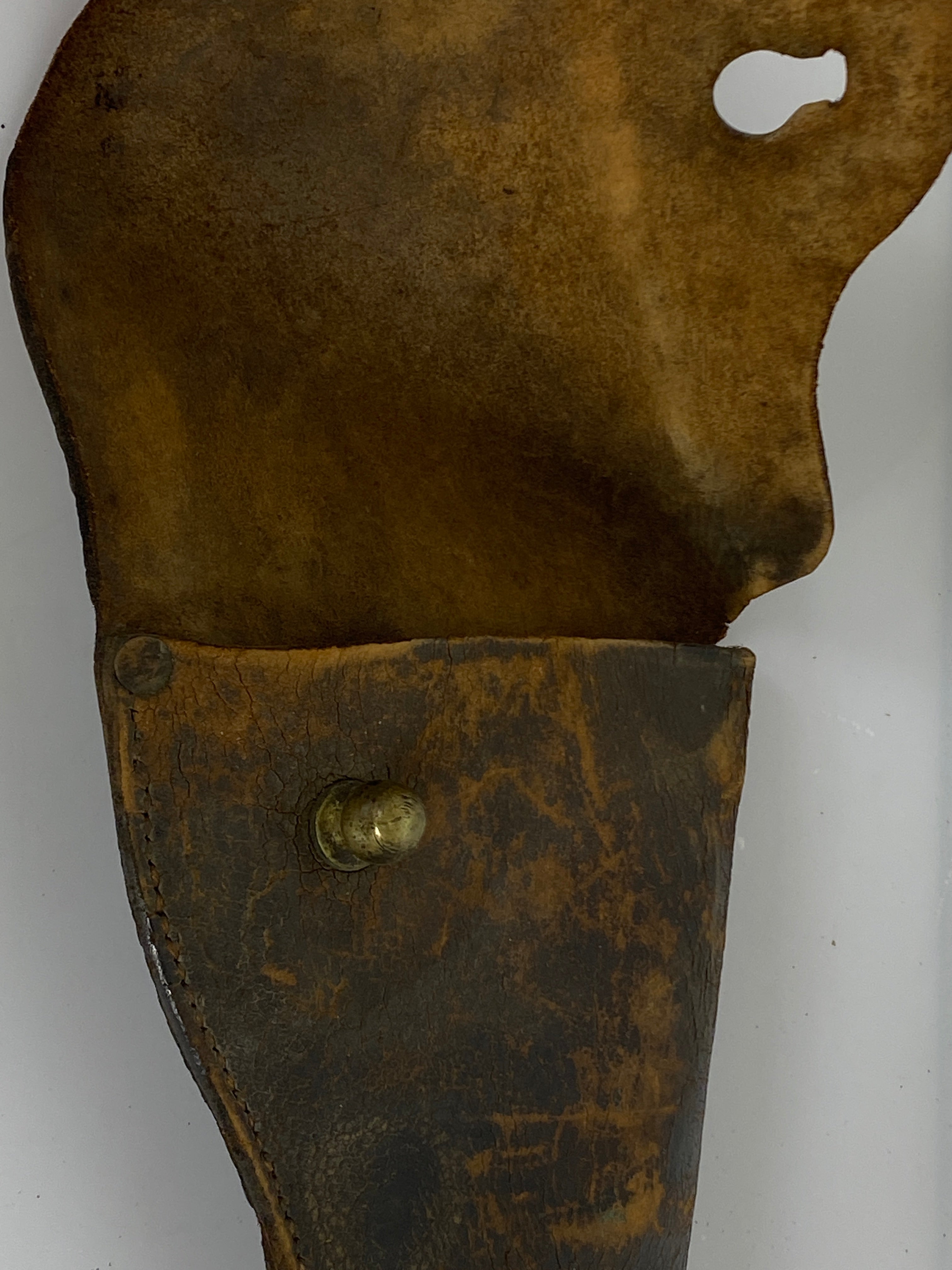 Original American Civil War Brown Leather Revolver Holster