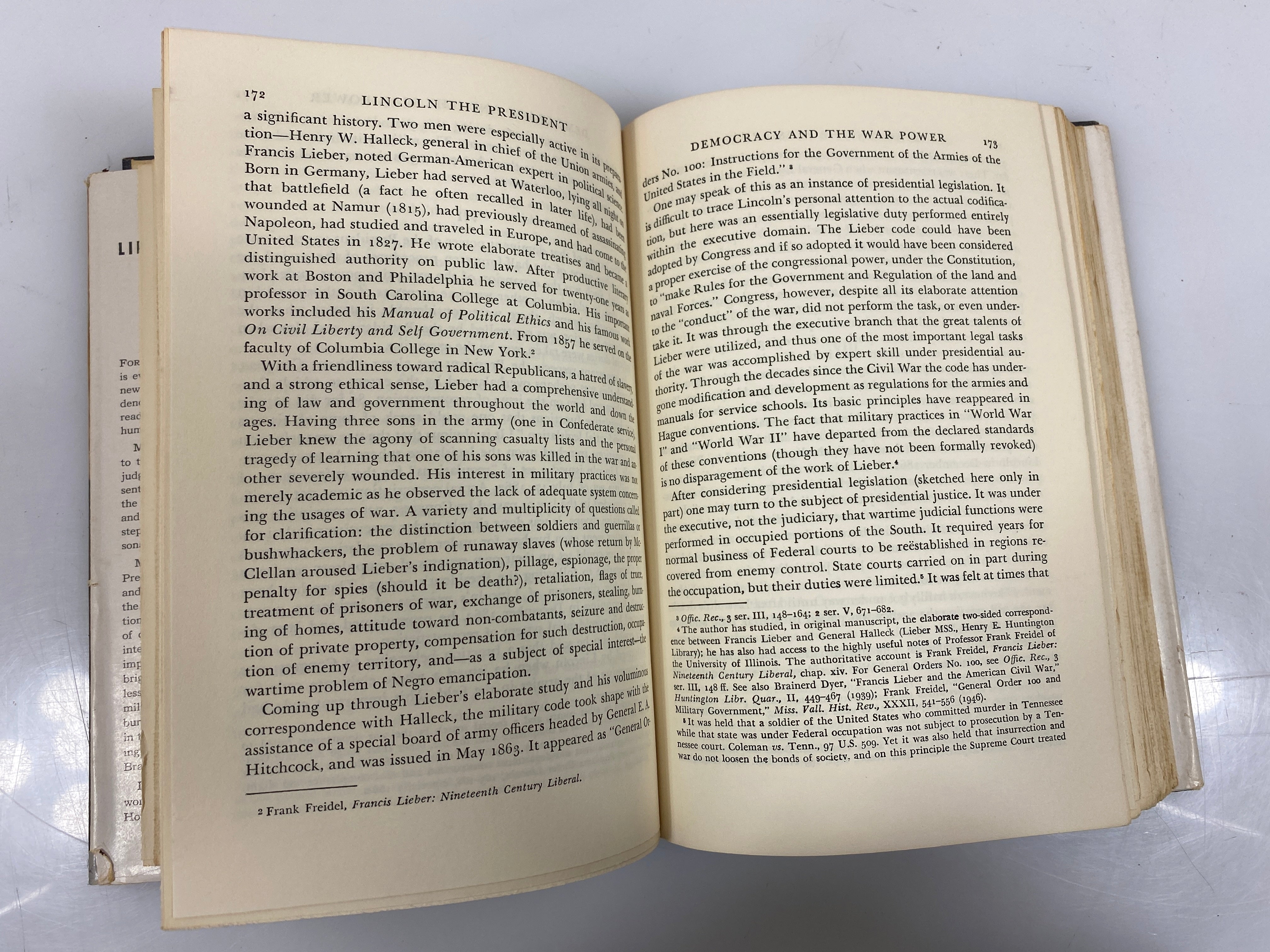 Midstream: Lincoln the President by Randall 1953 HCDJ