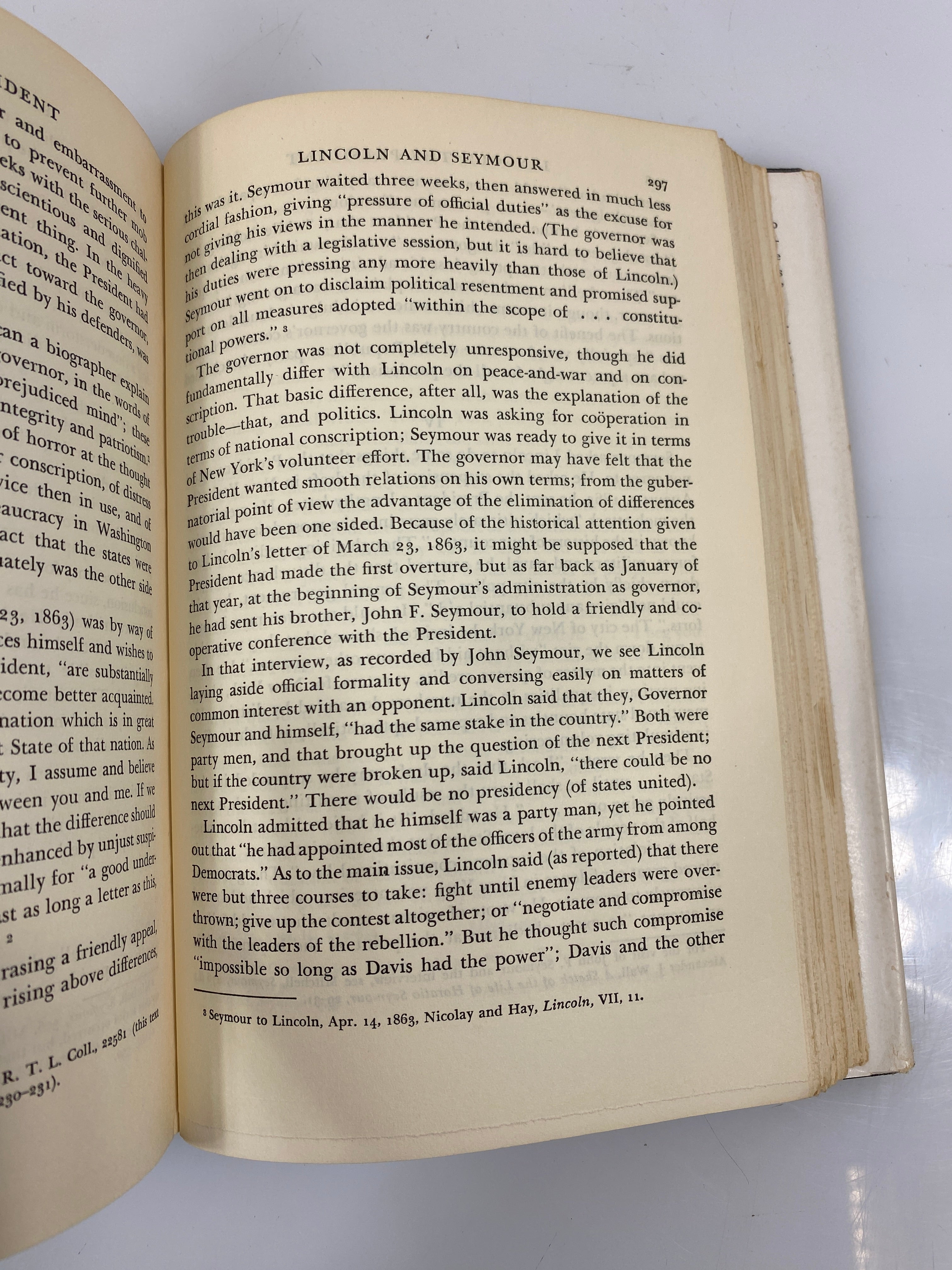 Midstream: Lincoln the President by Randall 1953 HCDJ