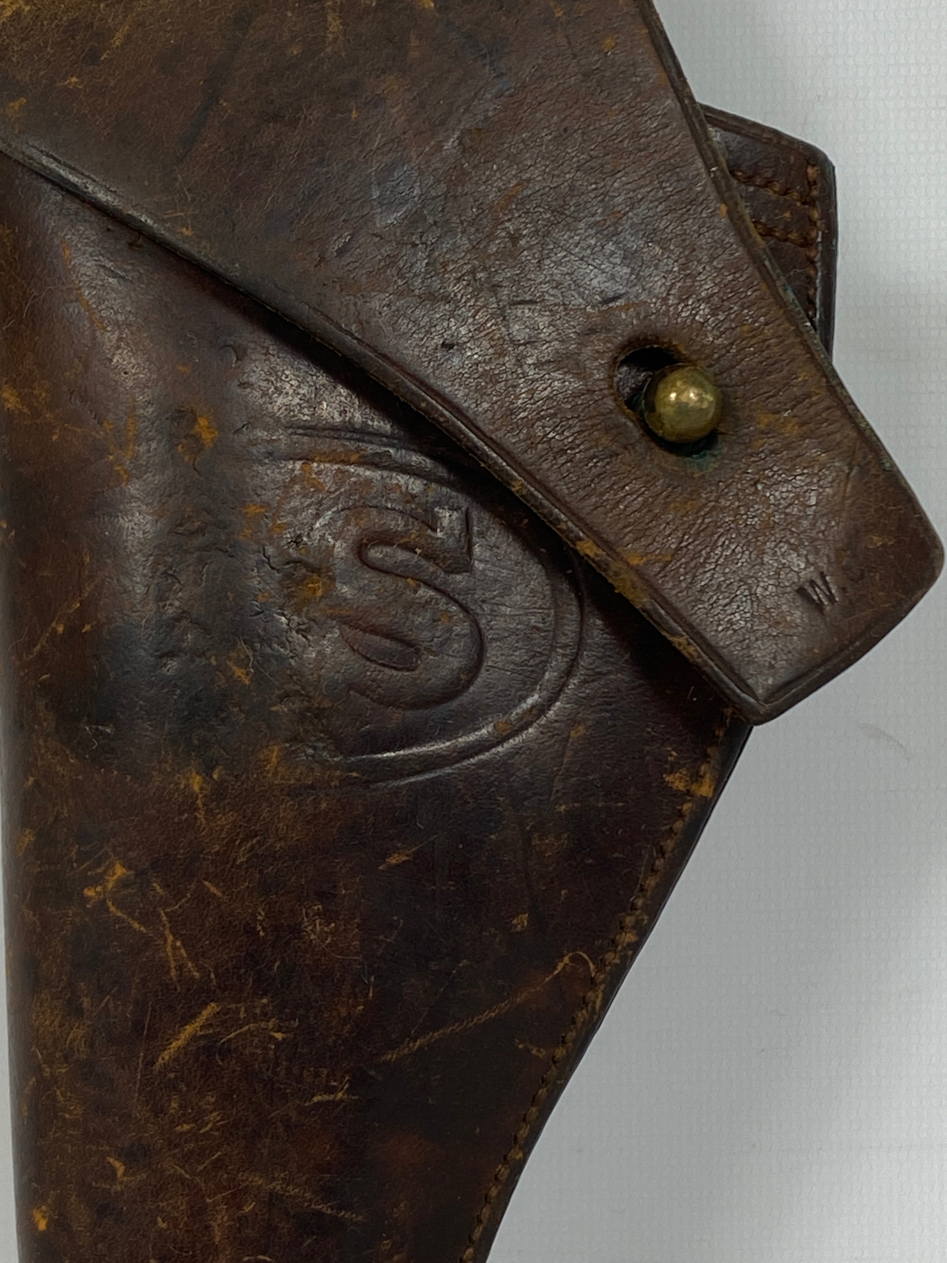 1904 Rock Island Arsenal H.E.K. Brown Leather Holster U.S. Military