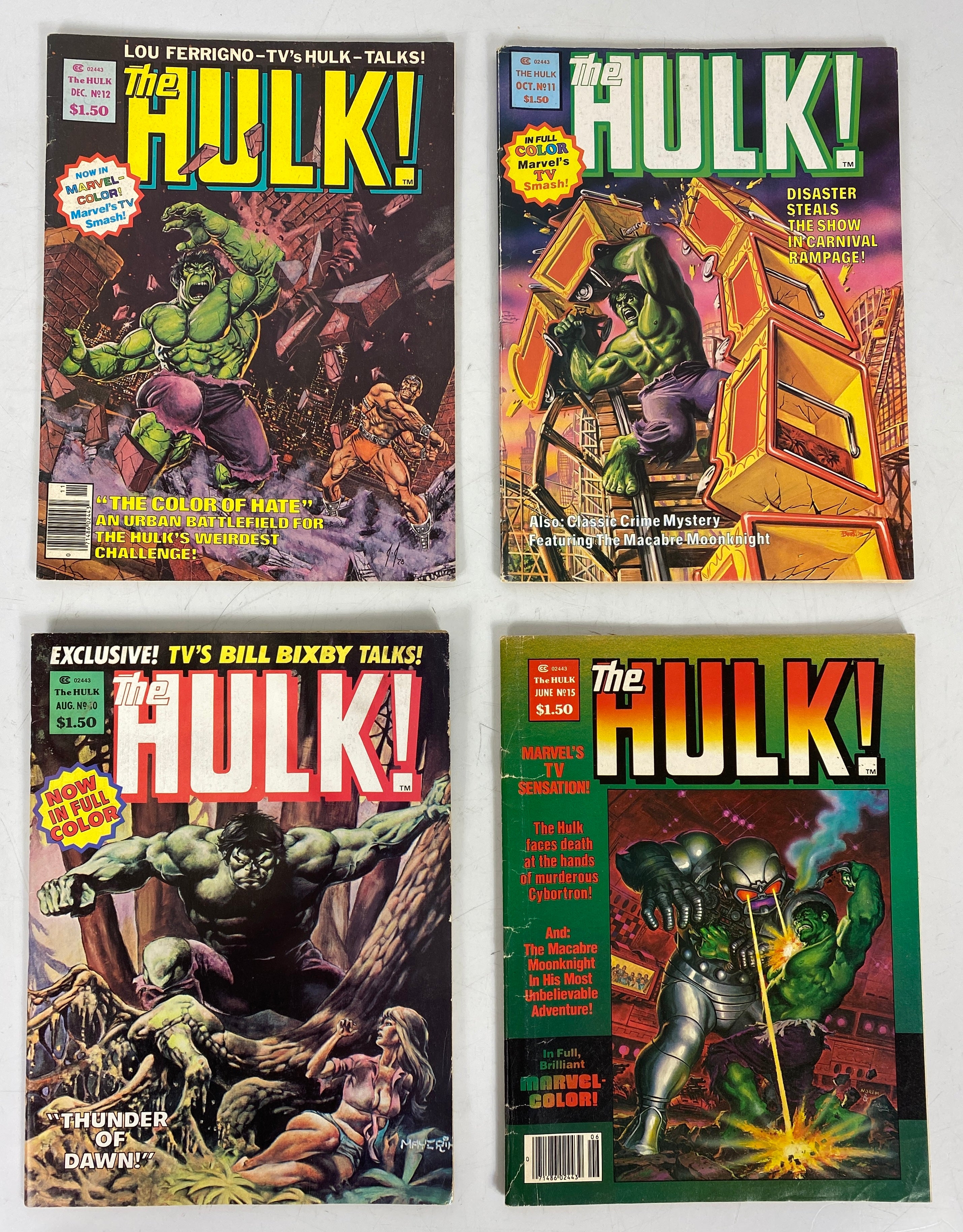 The Hulk Lot of 4 (1978) #10-12, 15