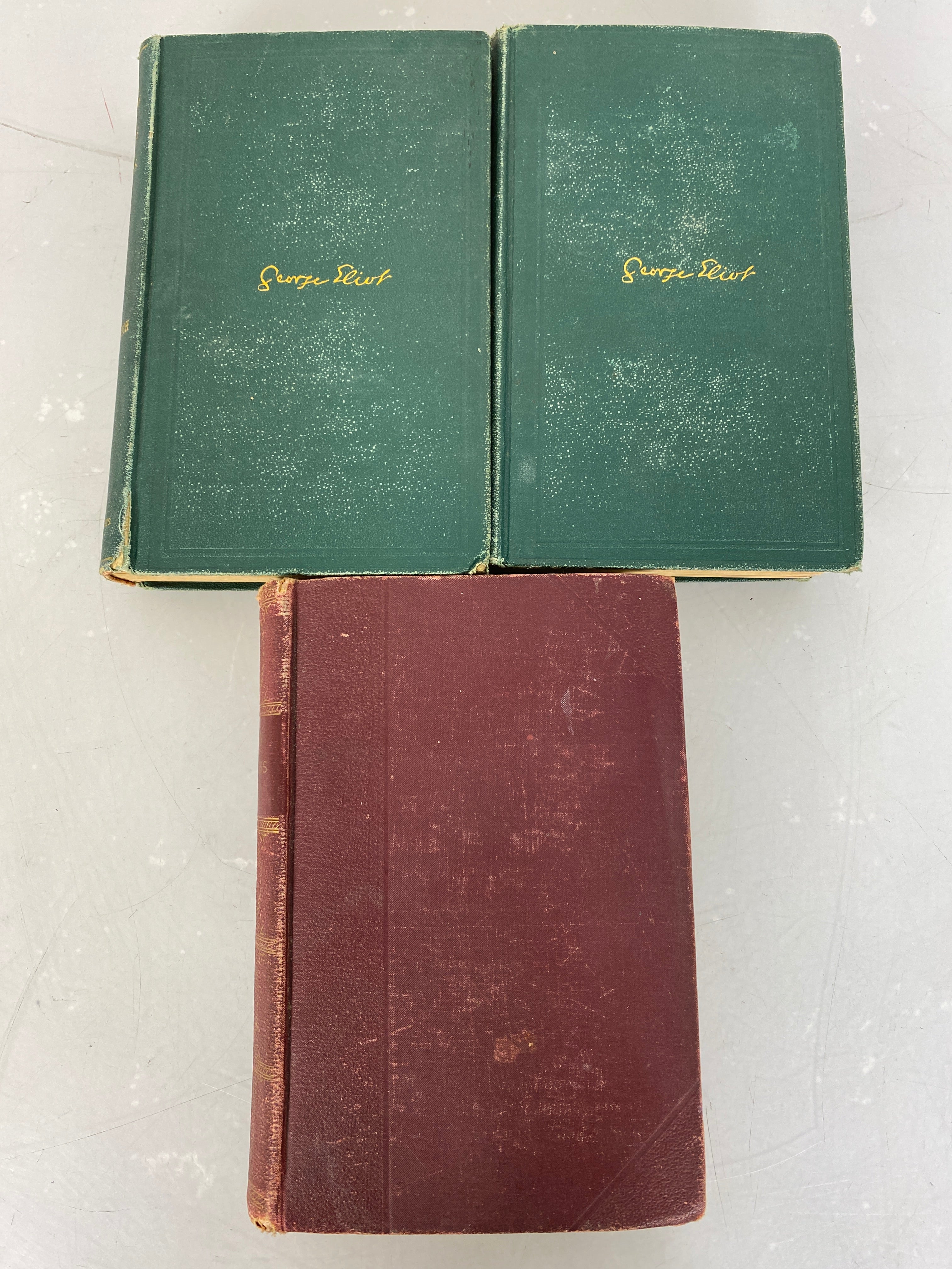 Lot of 3: Middlemarch (1873-1874) 2 Vol Set and The Mill on the Floss