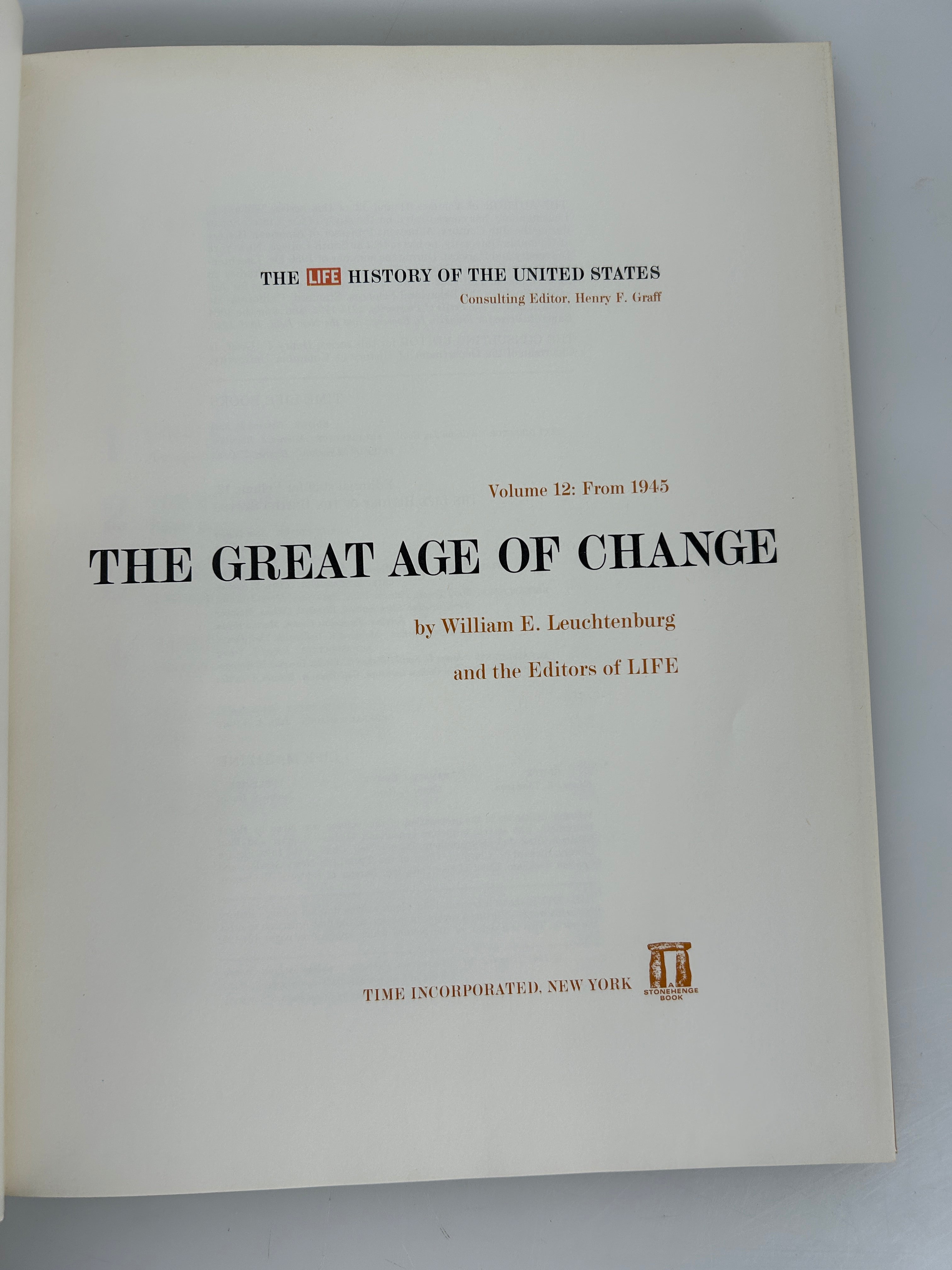 12 Vol Set The LIFE History of the United States 1964 HC