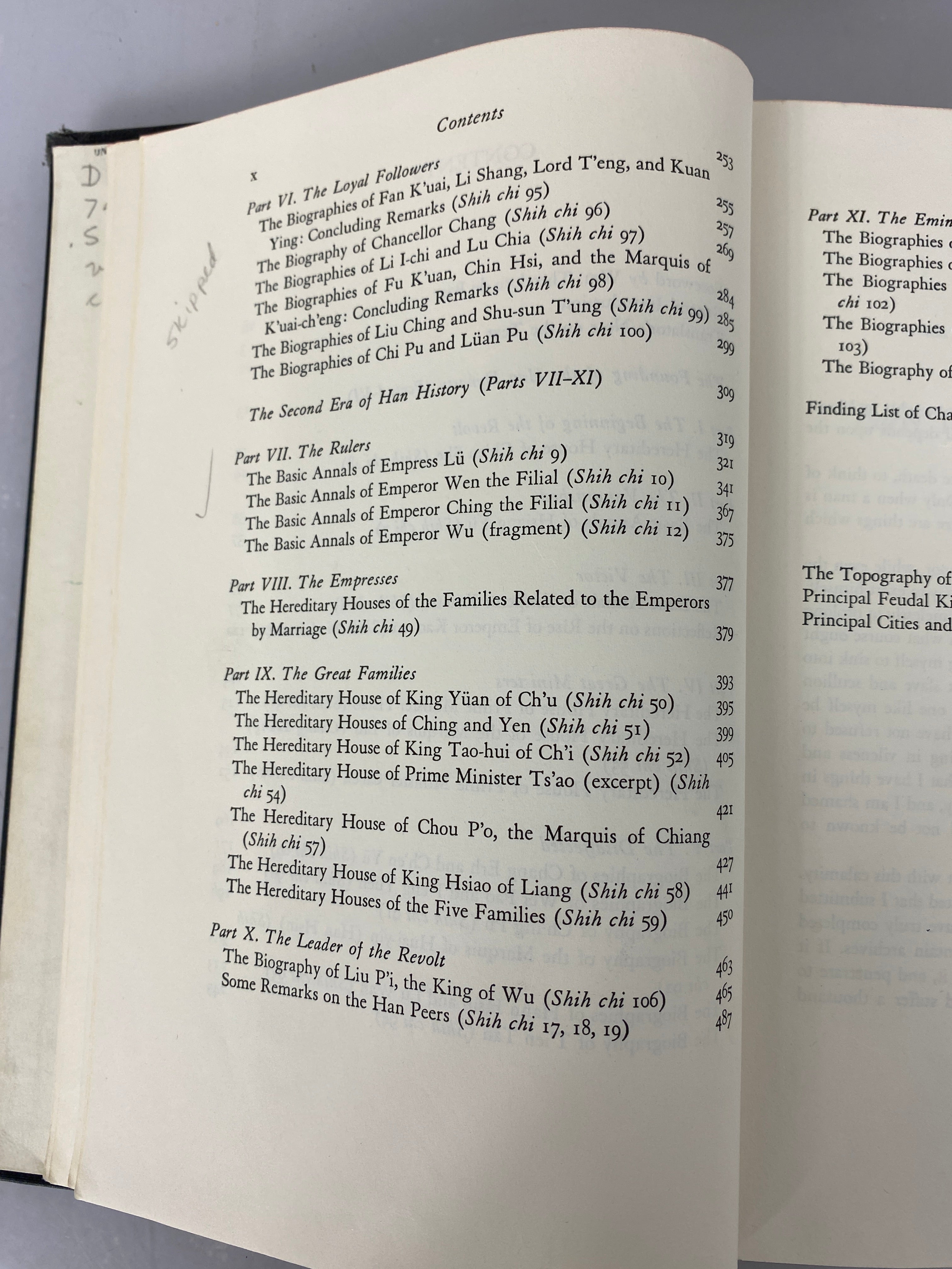 Records of the Grand Historian of China by Burton Watson 2 Vol Set 1961 HC ExLib