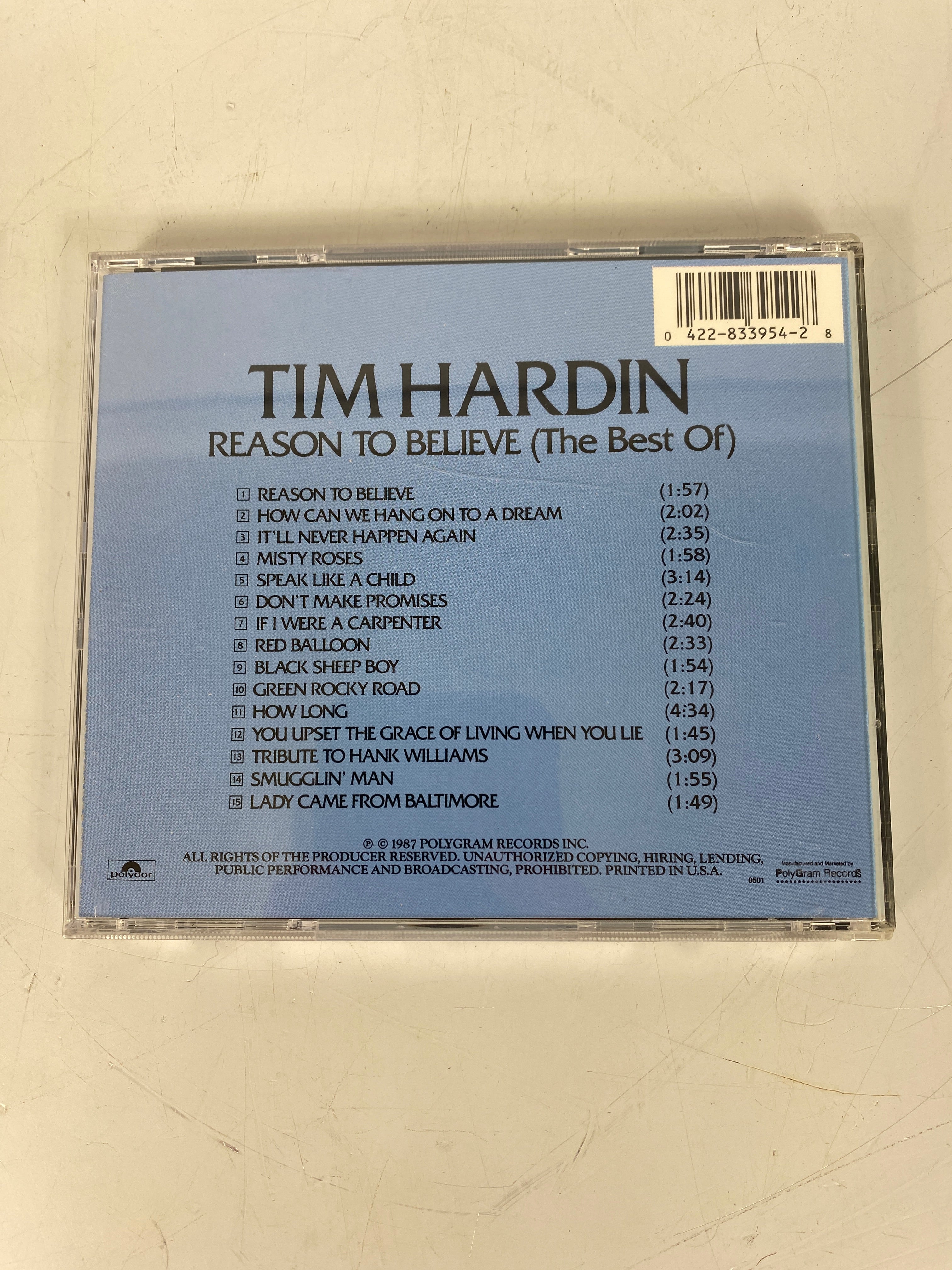 Tim Hardin Reason to Believe (The Best of)