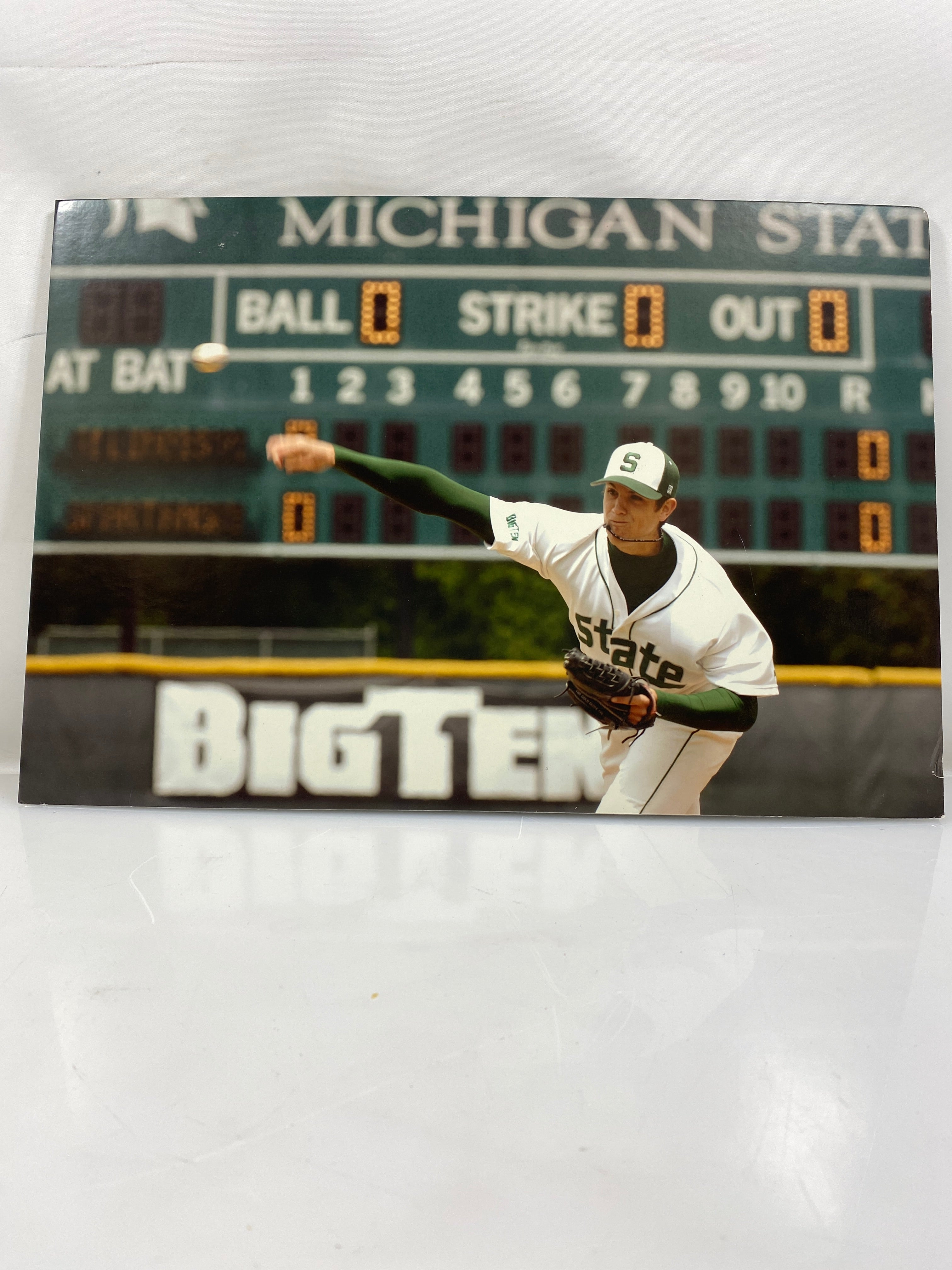 MSU Baseball Photo on Board Foam
