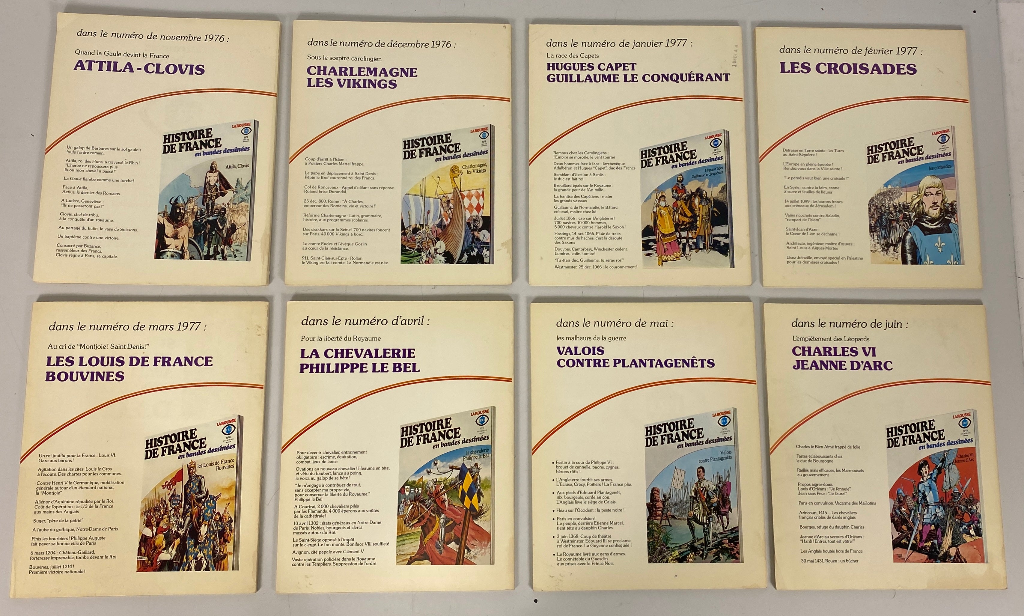 Histoire De France en Bandes Dessinees Vol. 1-10 Larousse